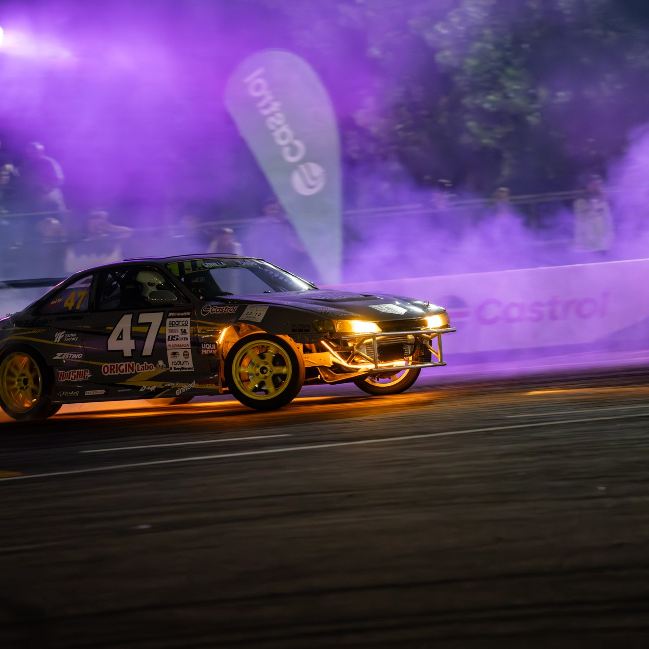 Чемпионат Казахстана по Дрифту 3й этап ночной заезд