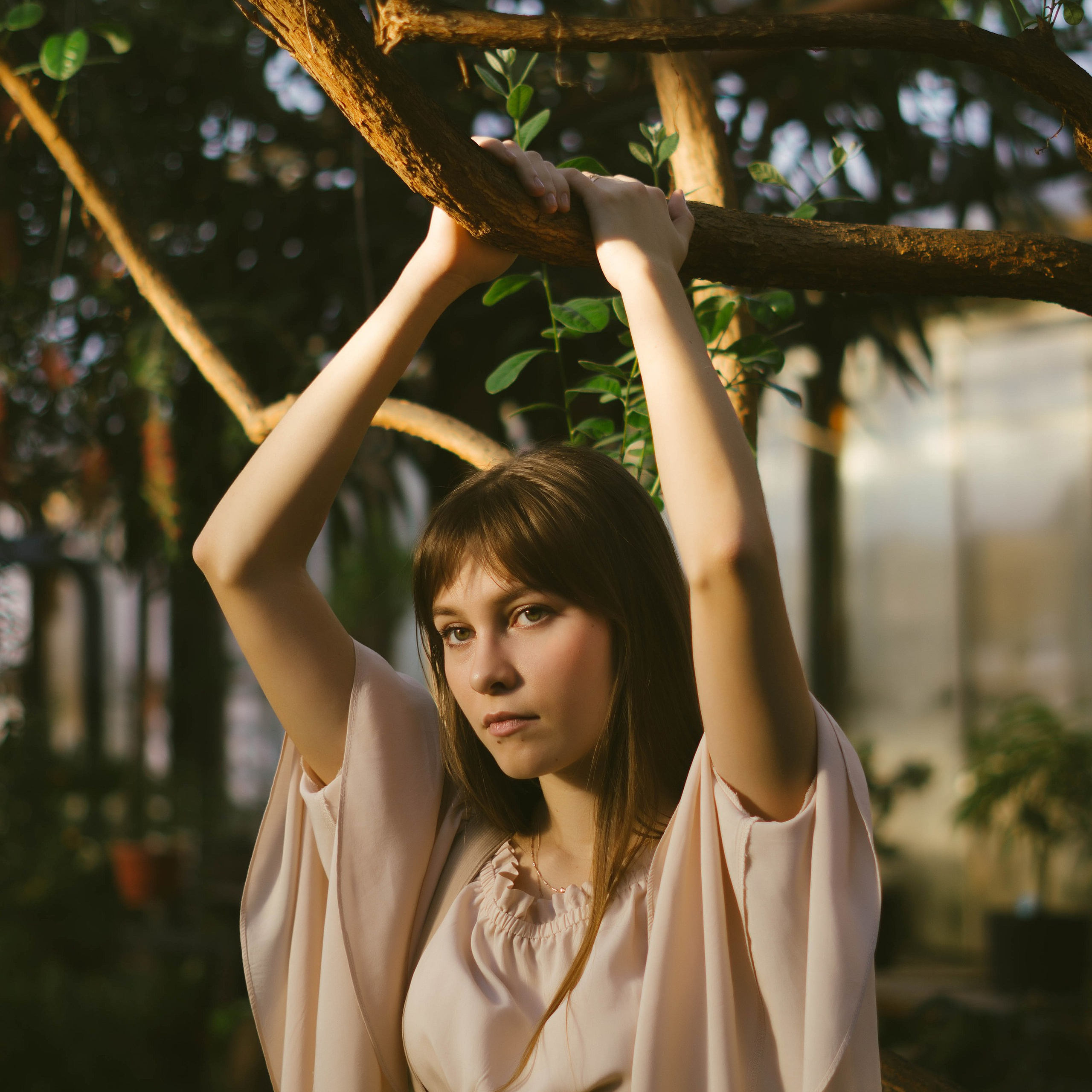 Съёмка в оранжерее