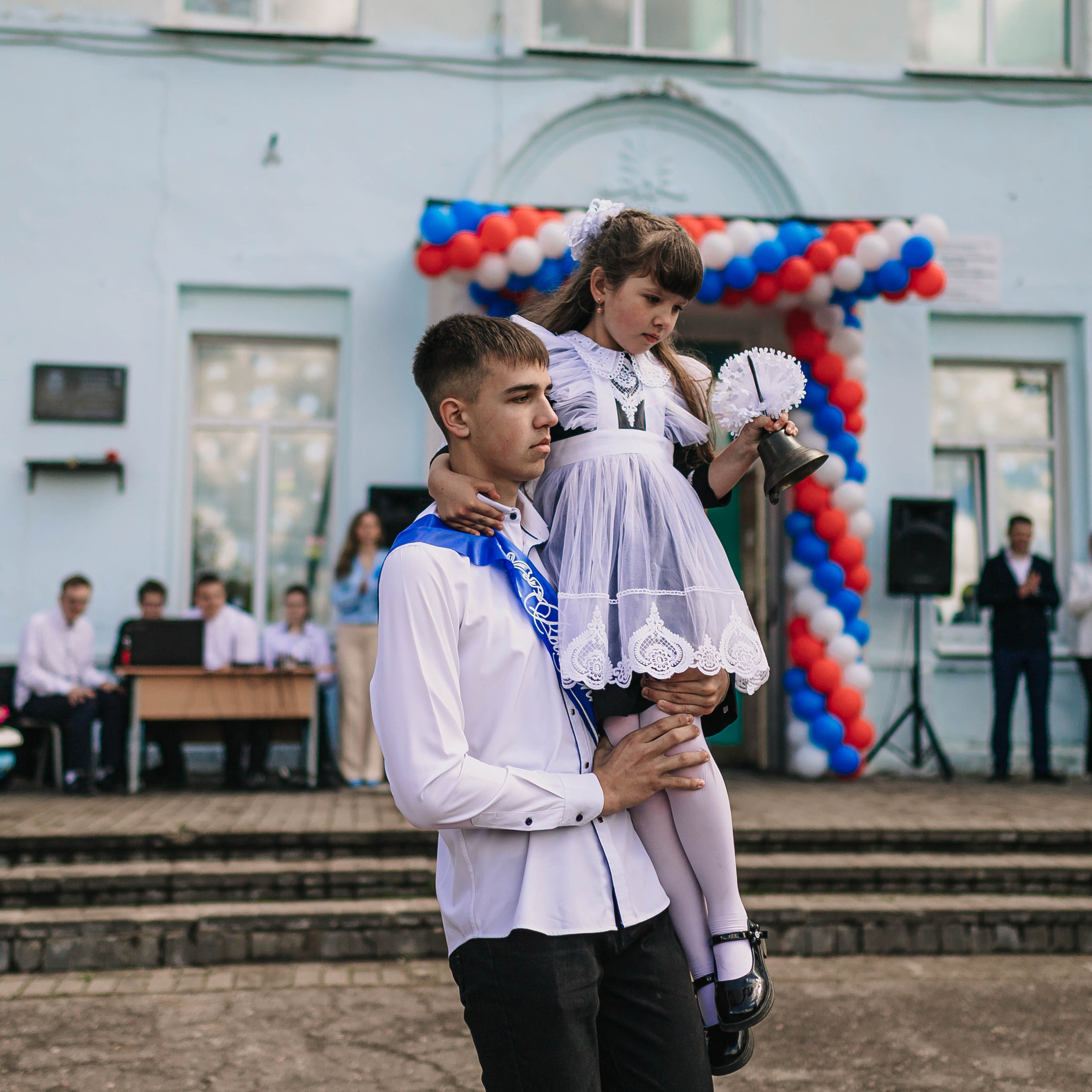 Последний звонок 9А класс МБОУ СОШ № 5 им. В. В. Смирнова, г. Невель