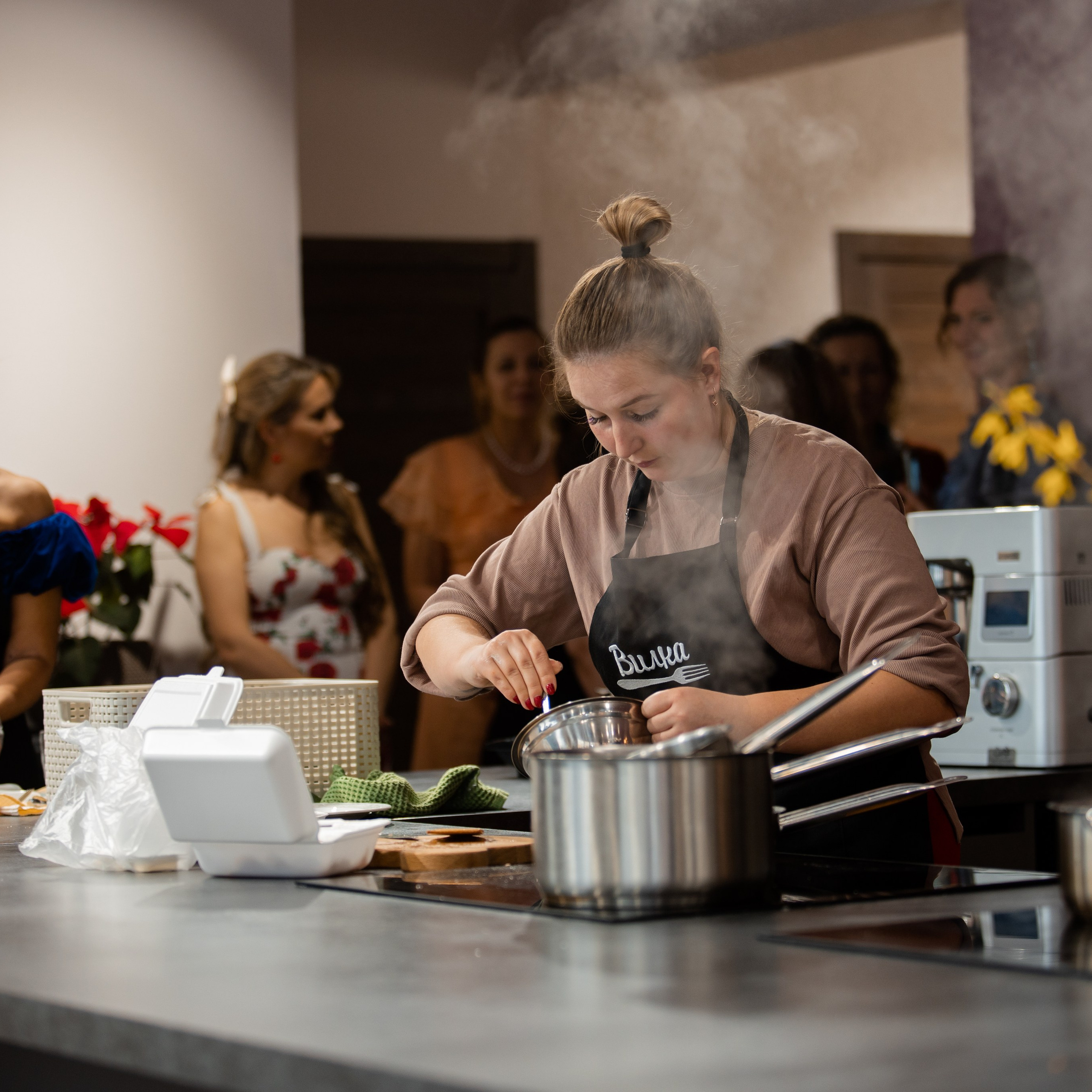 Фотография с кулинарного этапа конкурса "миссис Петергоф. Завтрак в Петергофе. 