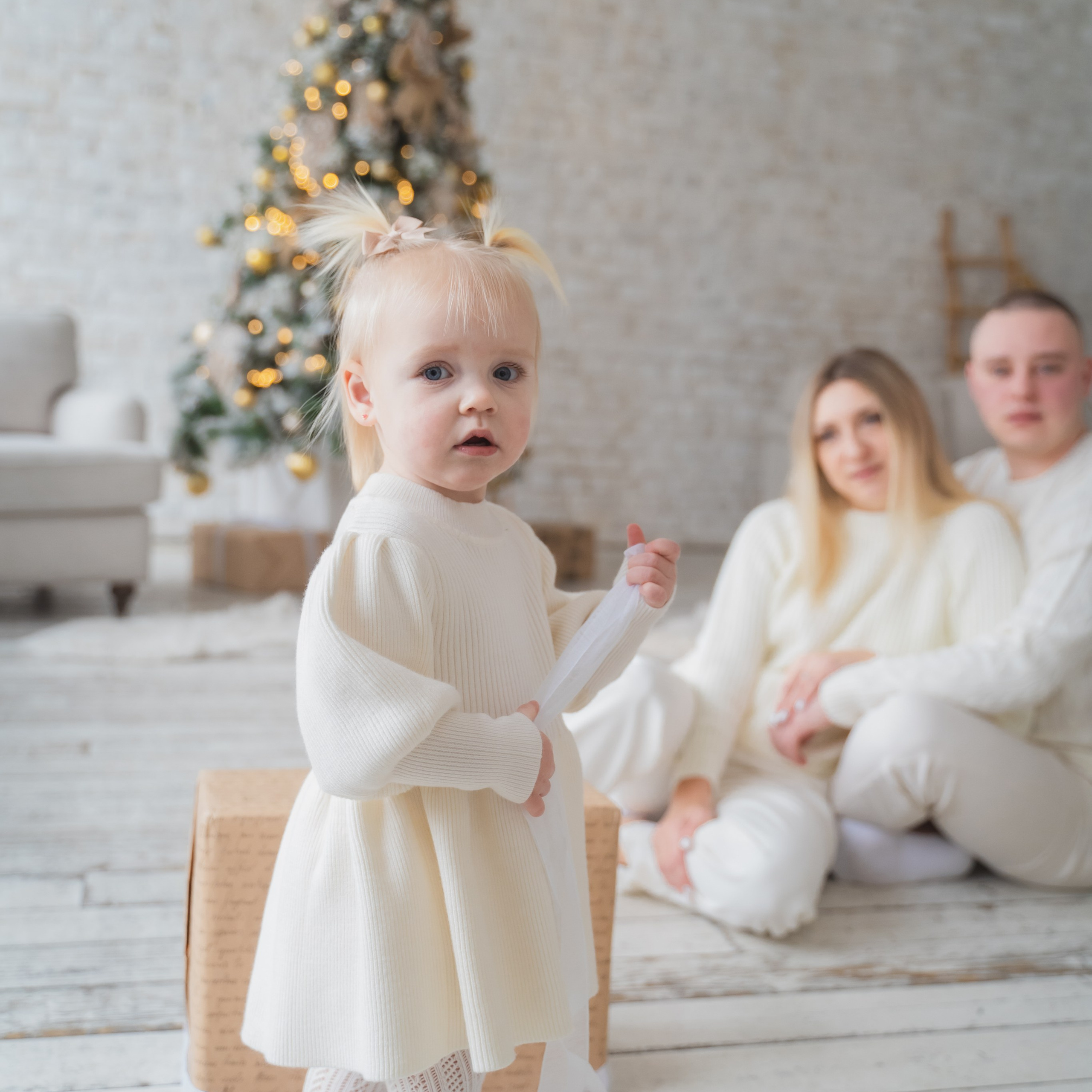 Новогодняя. Анастасия, Николай, Николь.