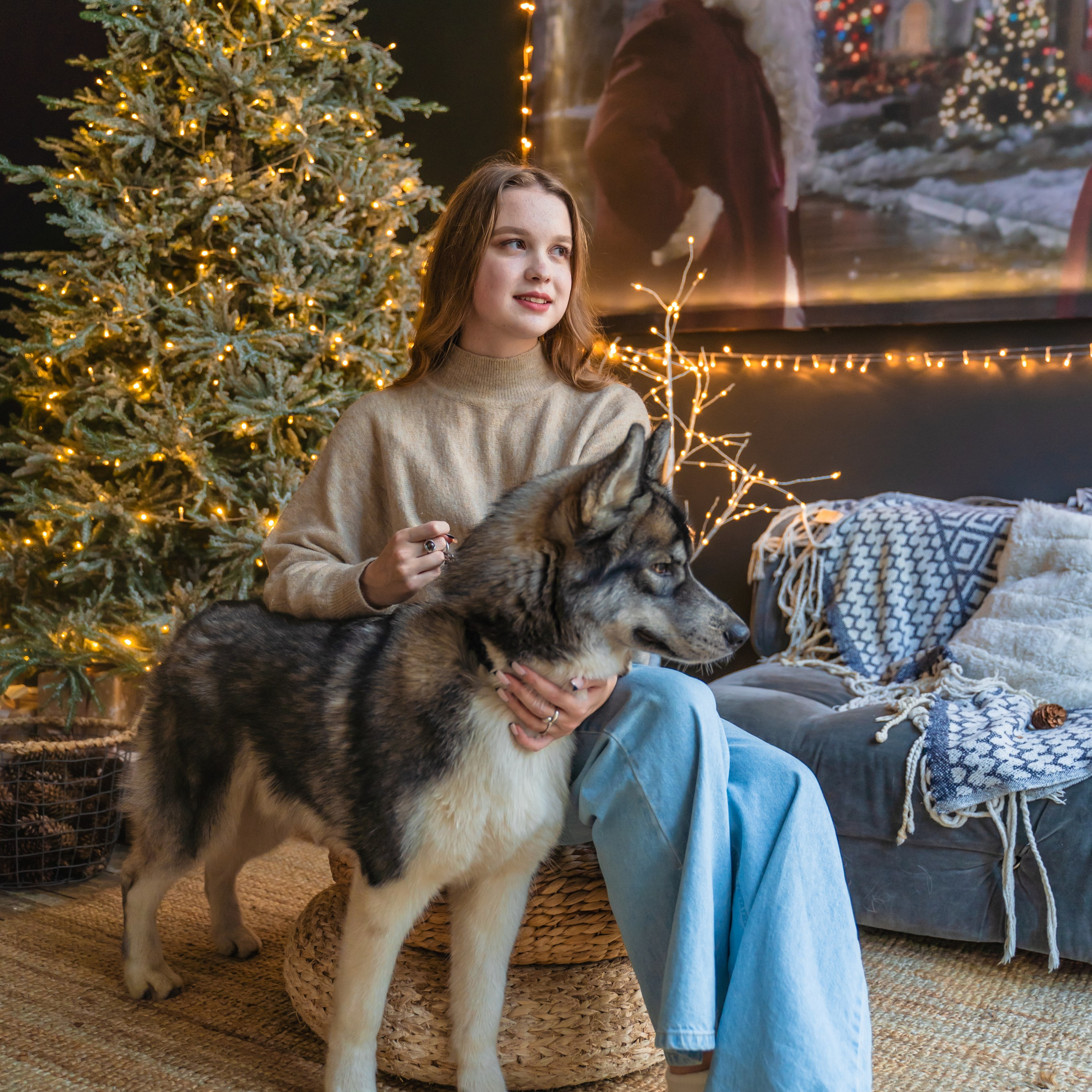 Арина и хаски Капелла и Агнар