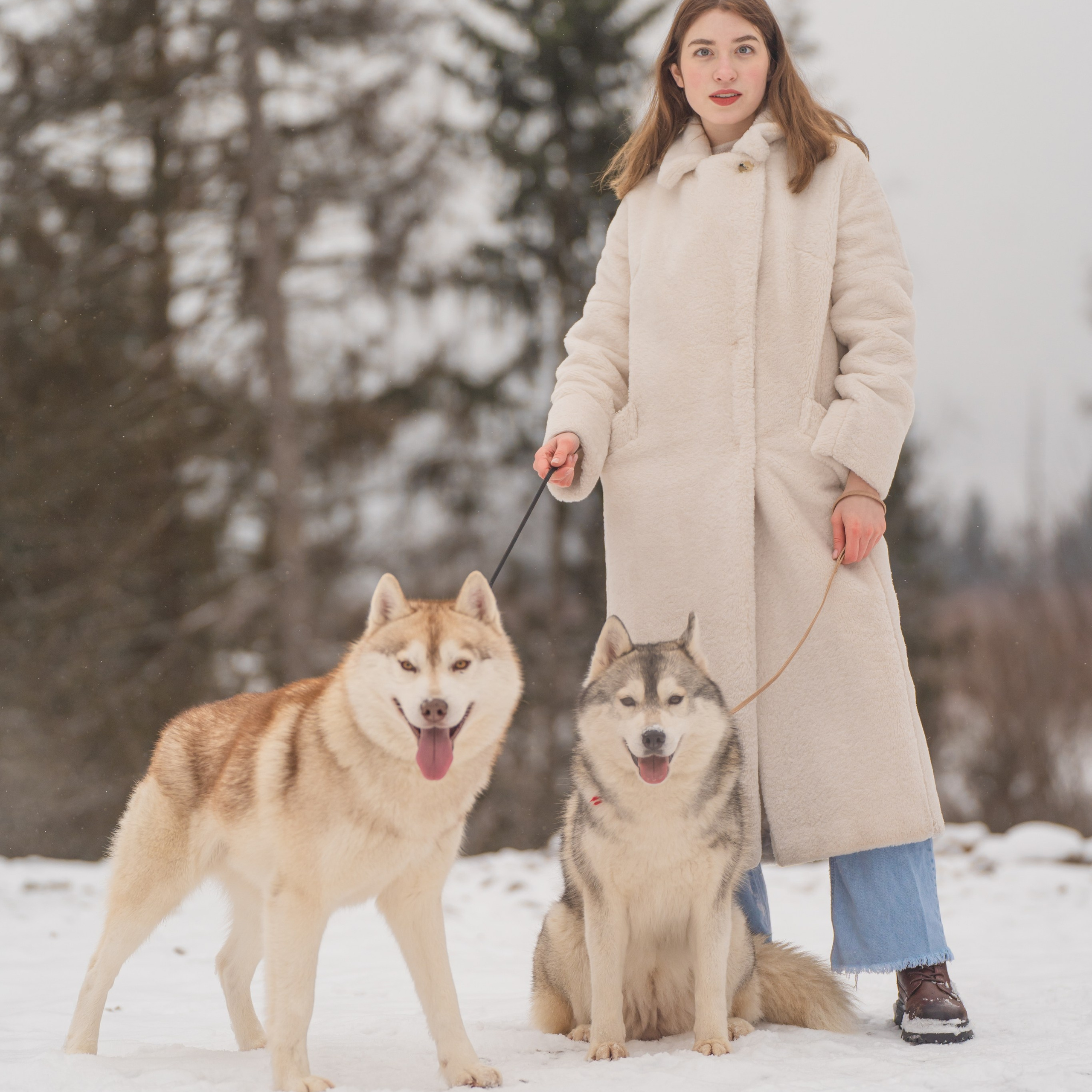 Светлана и хаски