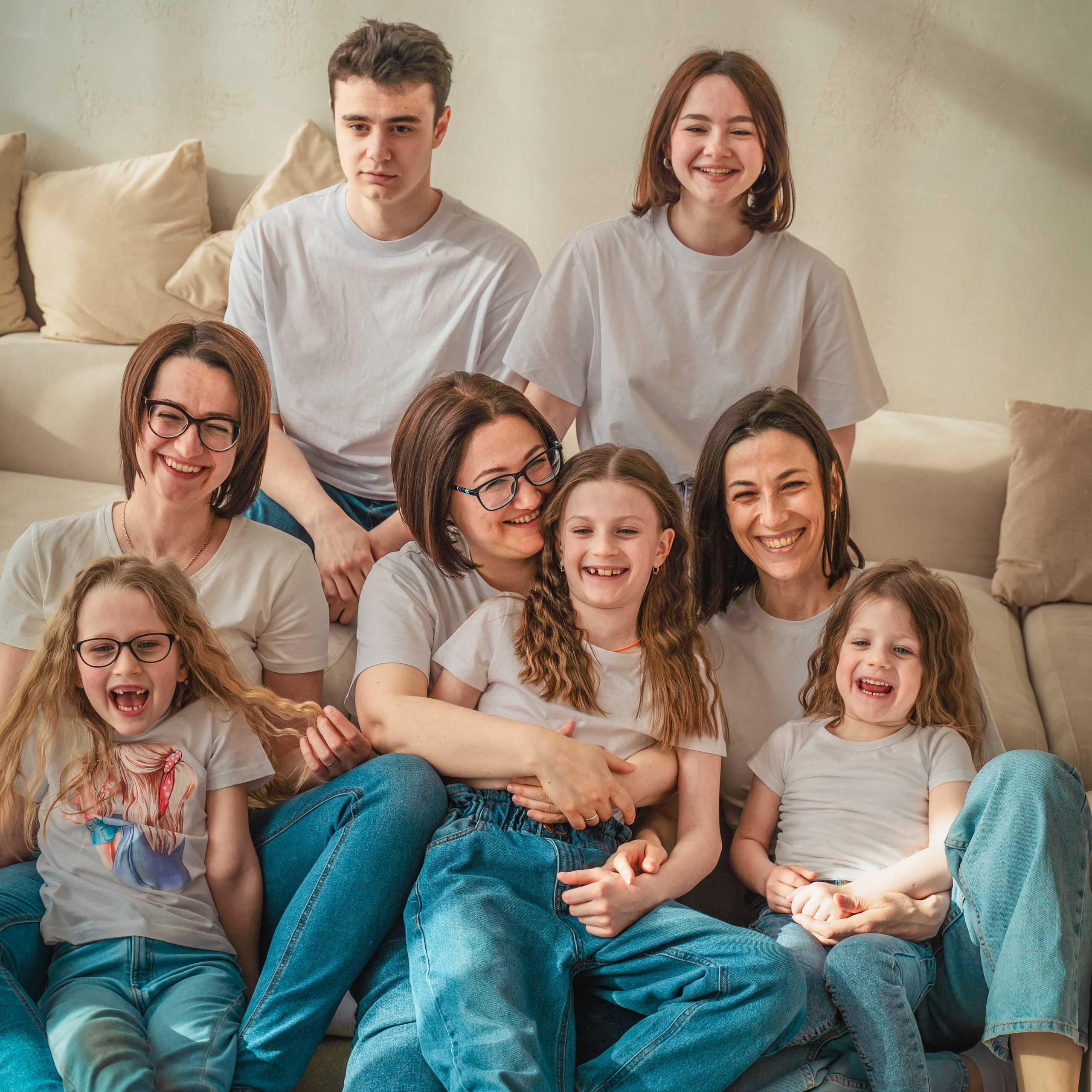 Семейная фотосессия. Студия