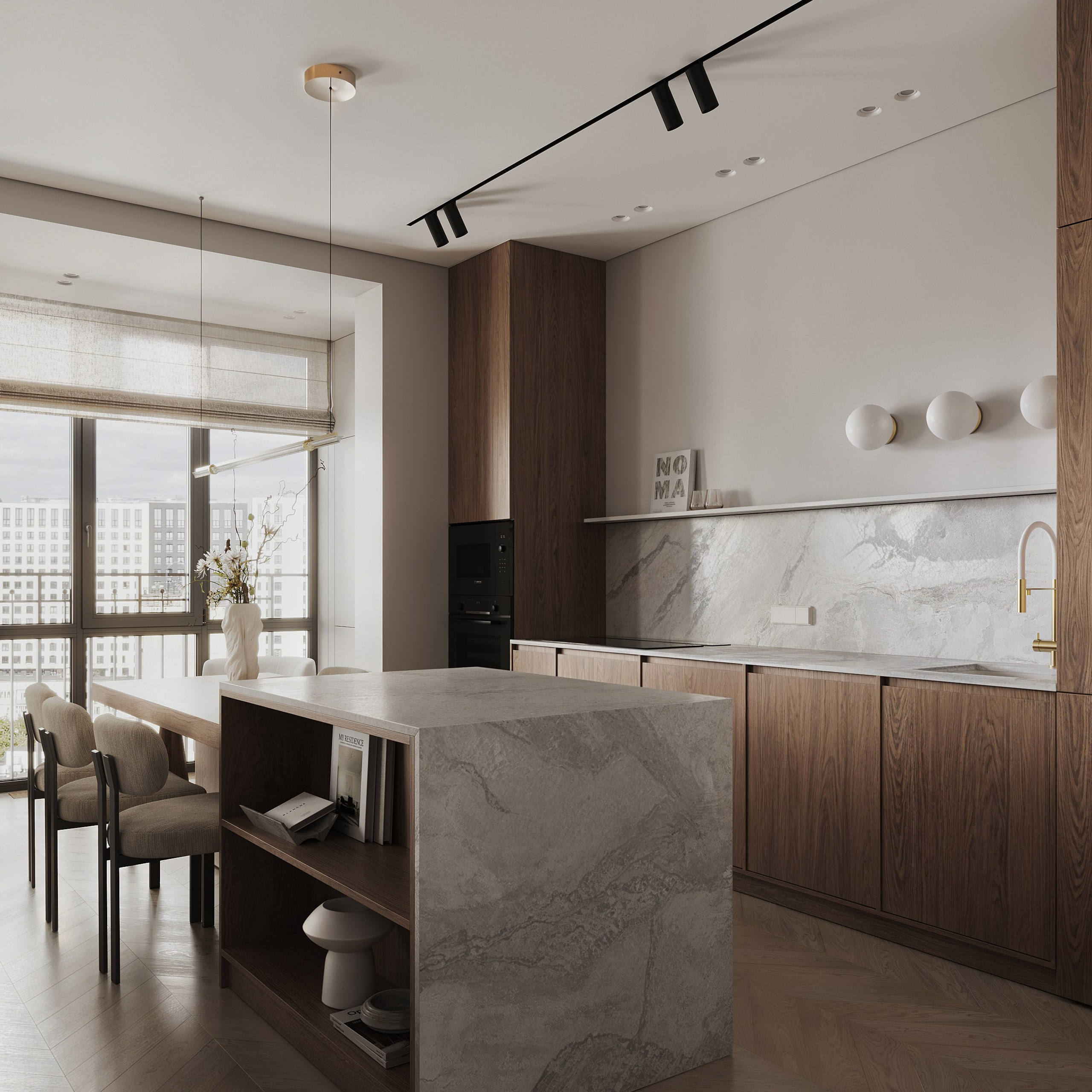 Большая семерка. Ans.render. Architectural visualisation studio