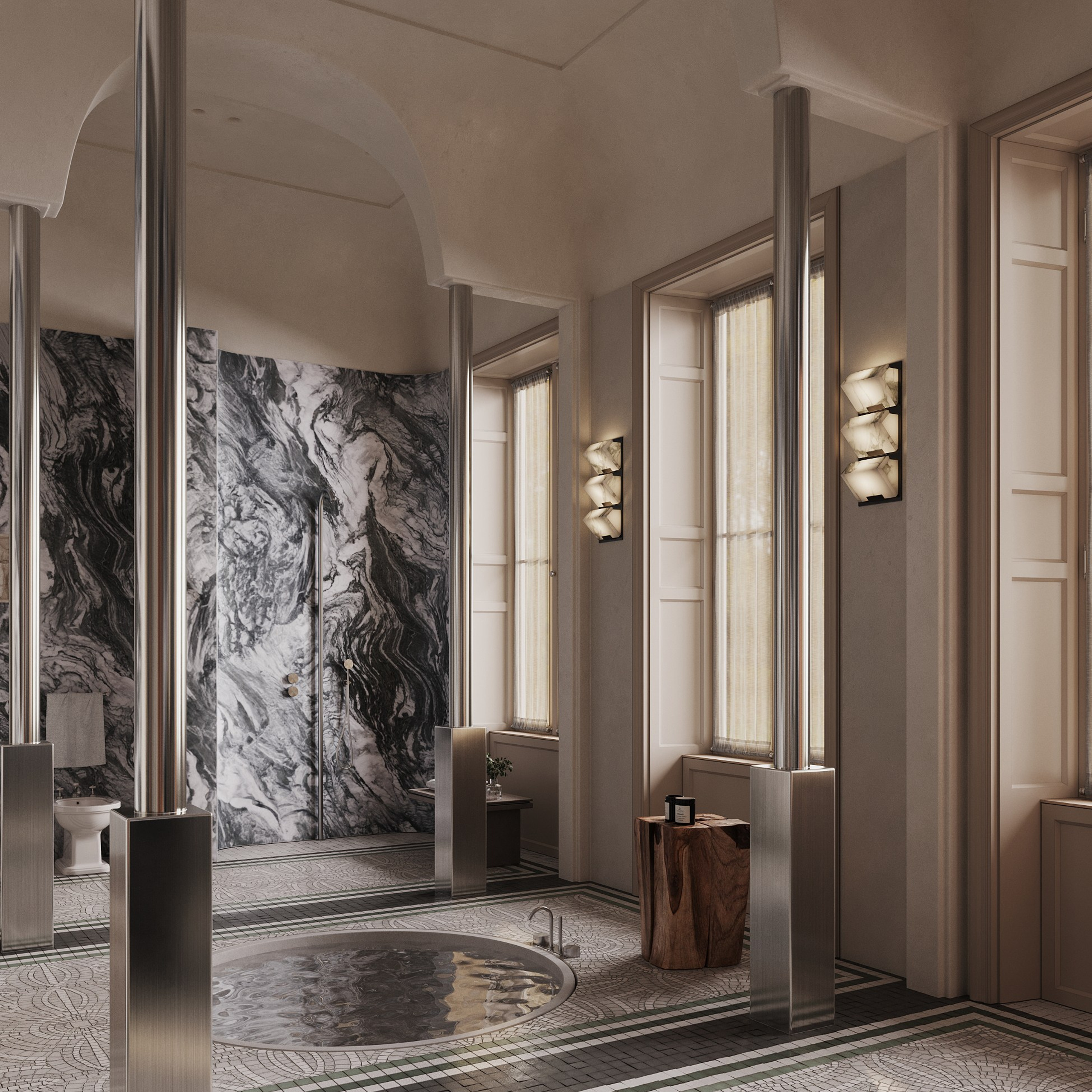 Villa Milano. Ans.render. Студия архитектурной визуализации