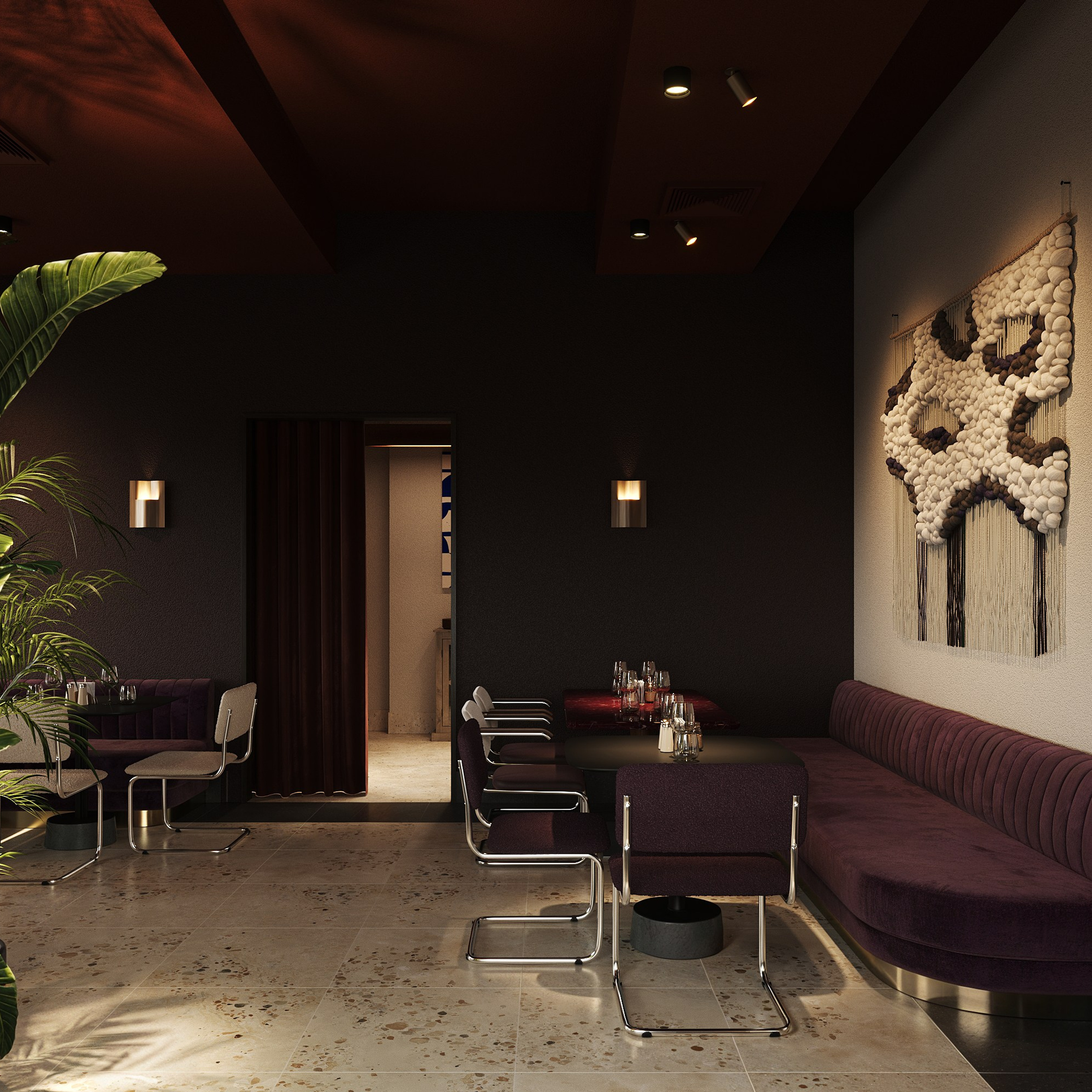 Ресторан Качуко. Ans.render. Студия архитектурной визуализации