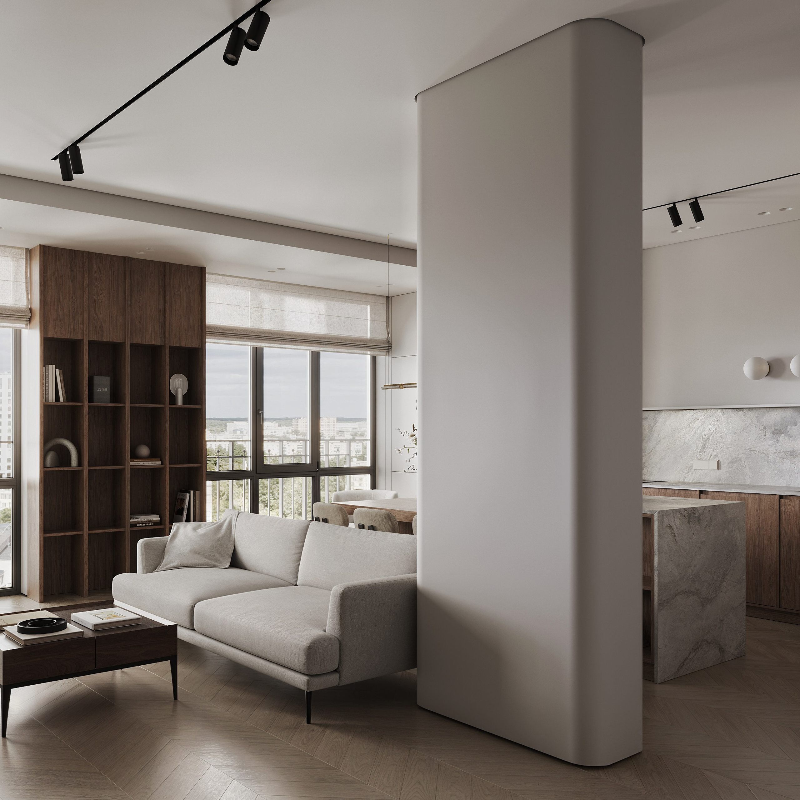 Большая семерка. Ans.render. Architectural visualisation studio