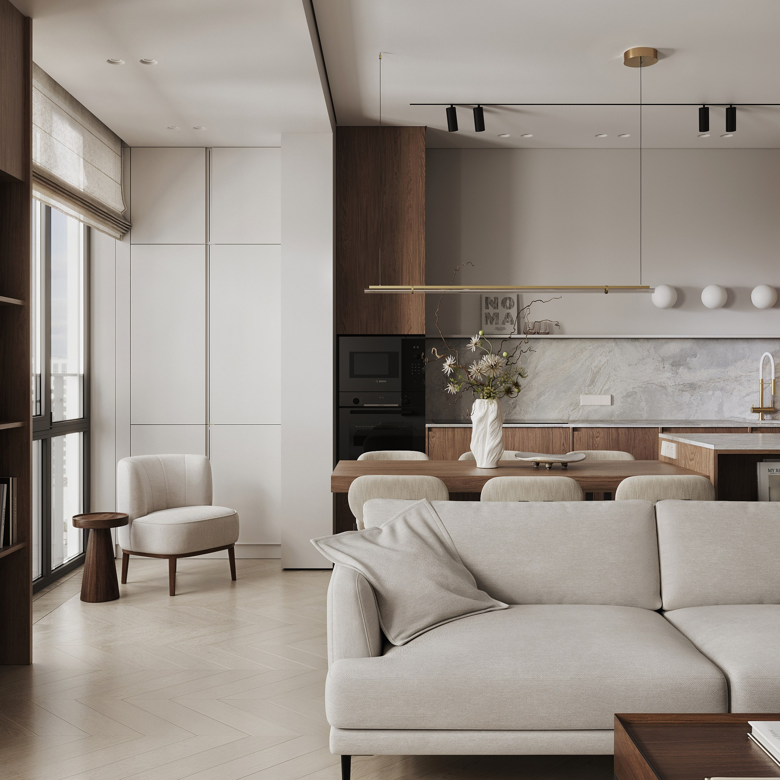 Большая семерка. Ans.render. Architectural visualisation studio