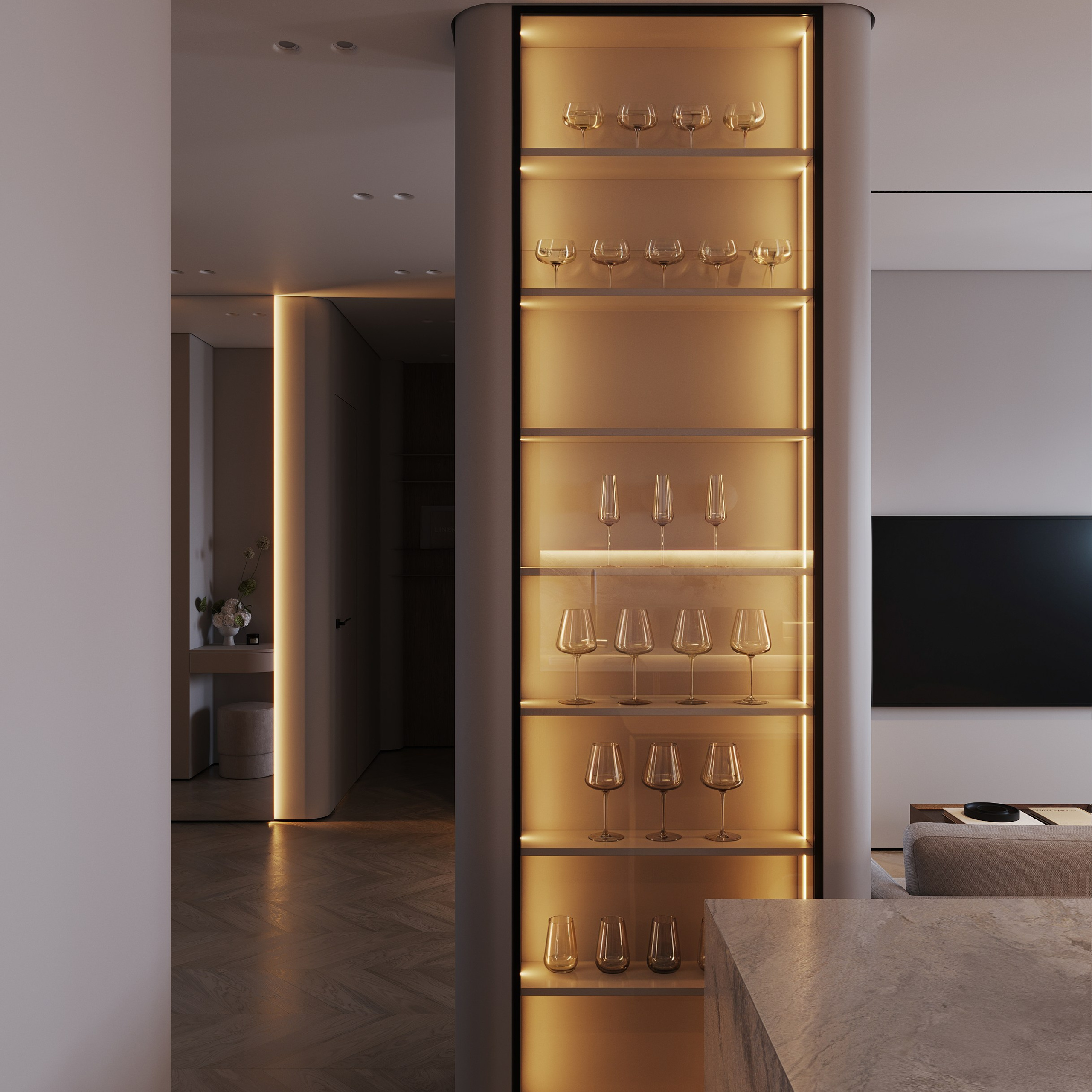 Большая семерка. Ans.render. Architectural visualisation studio