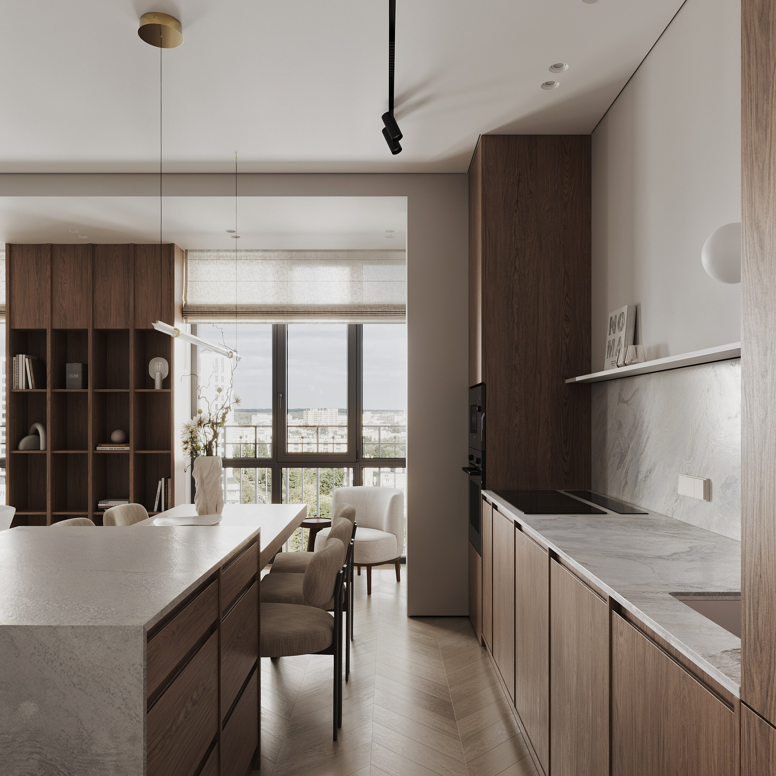 Большая семерка. Ans.render. Architectural visualisation studio