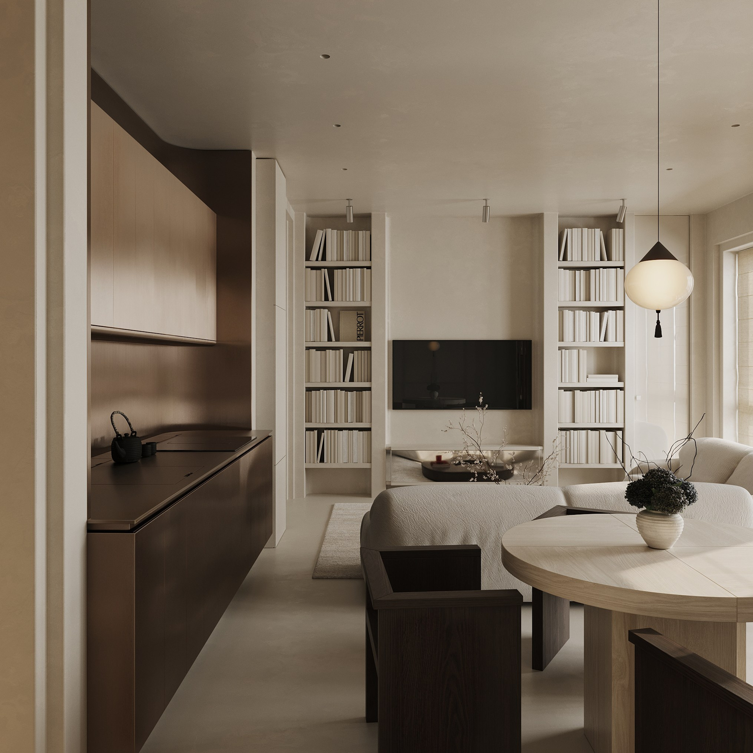 Casa Japandi. Ans.render. Студия архитектурной визуализации