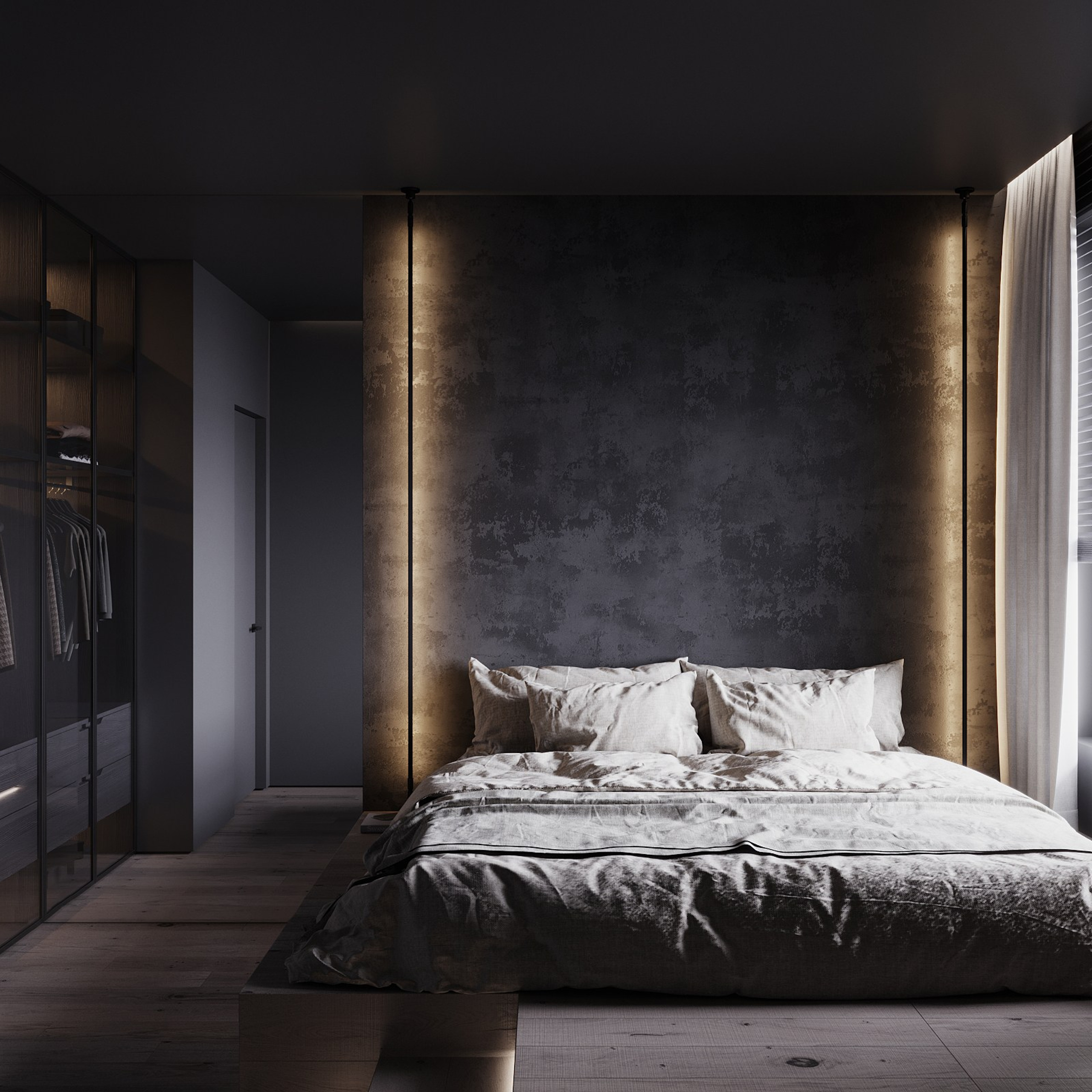 Home city. Black. Ans.render. Студия архитектурной визуализации