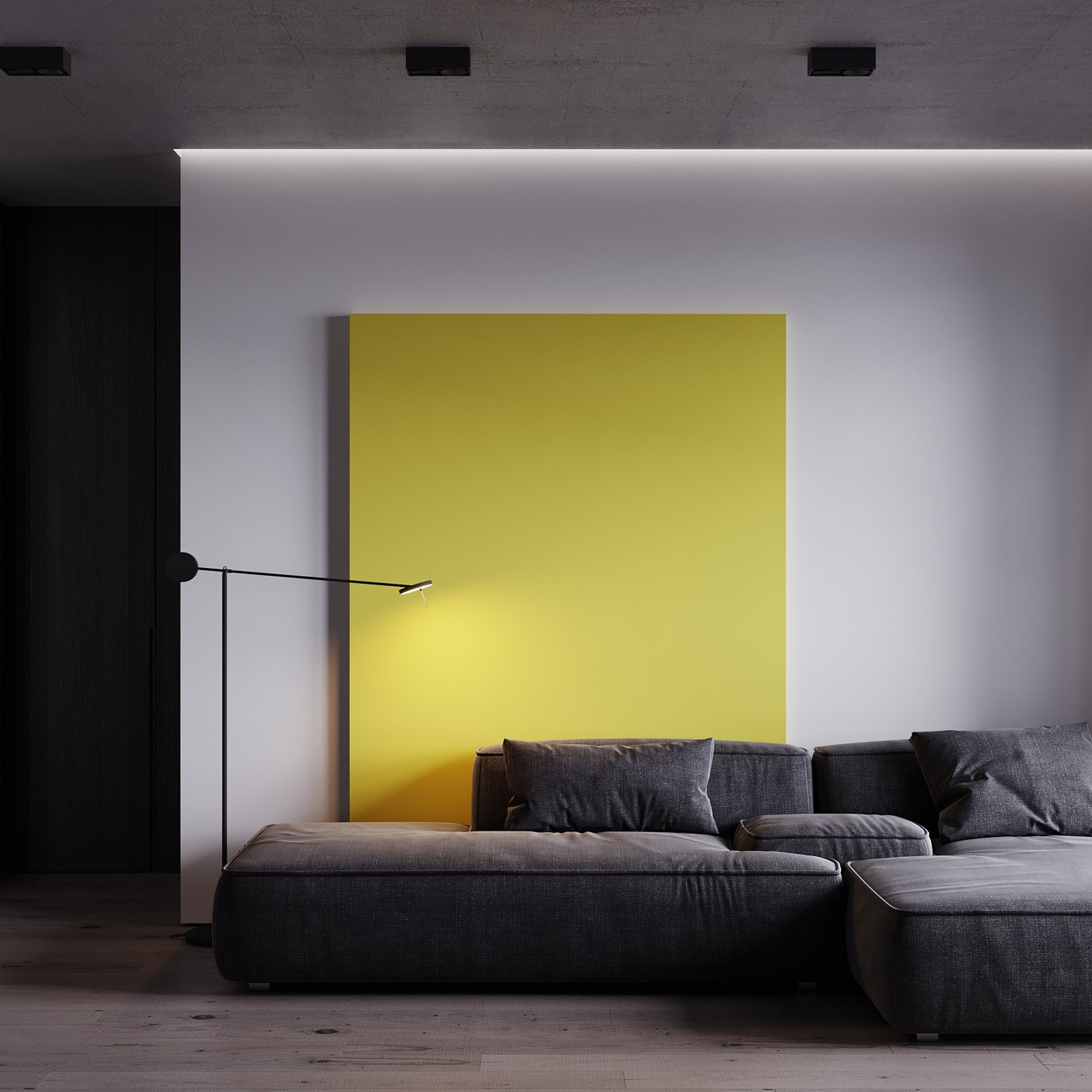 Home city. Black. Ans.render. Студия архитектурной визуализации