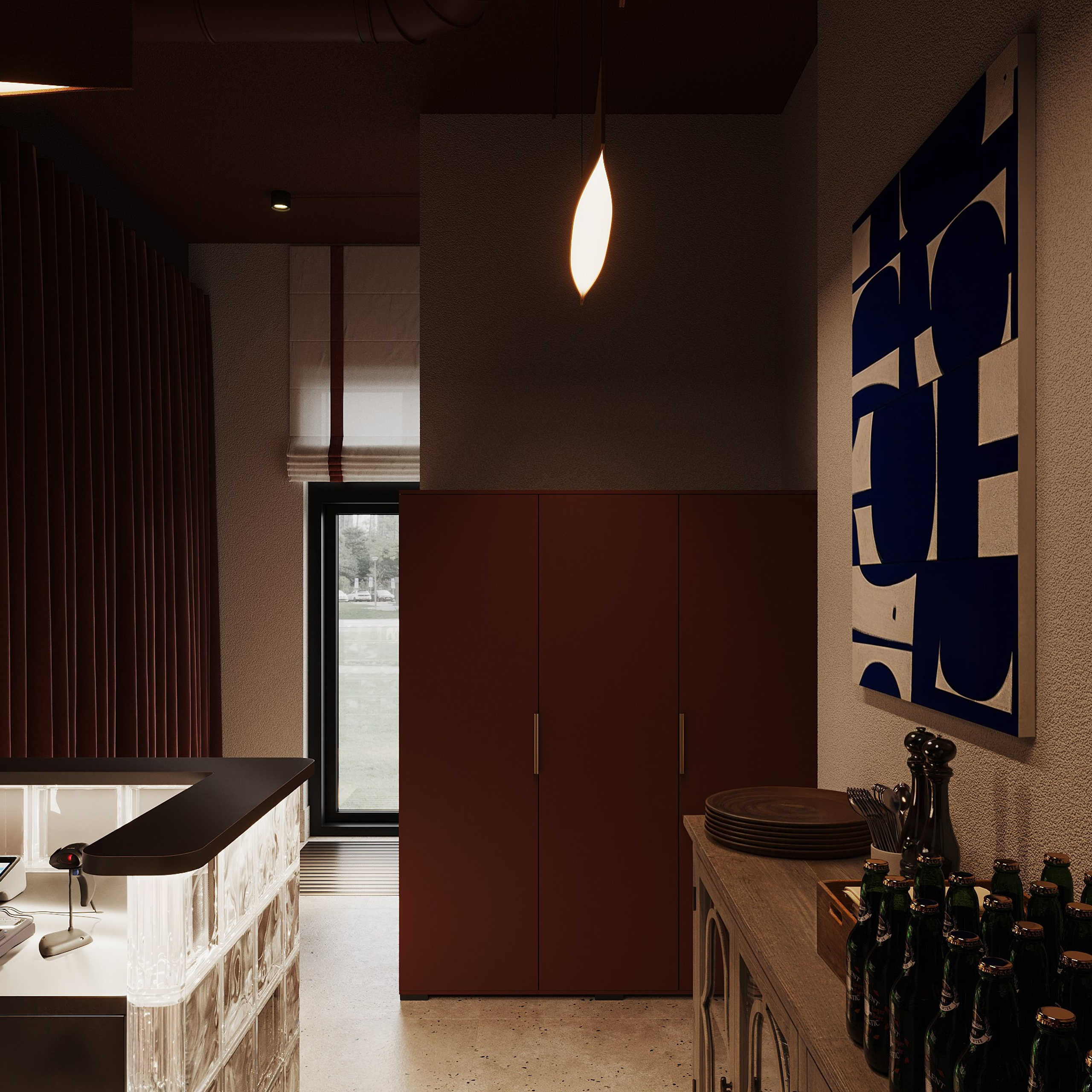 Ресторан Качуко. Ans.render. Студия архитектурной визуализации