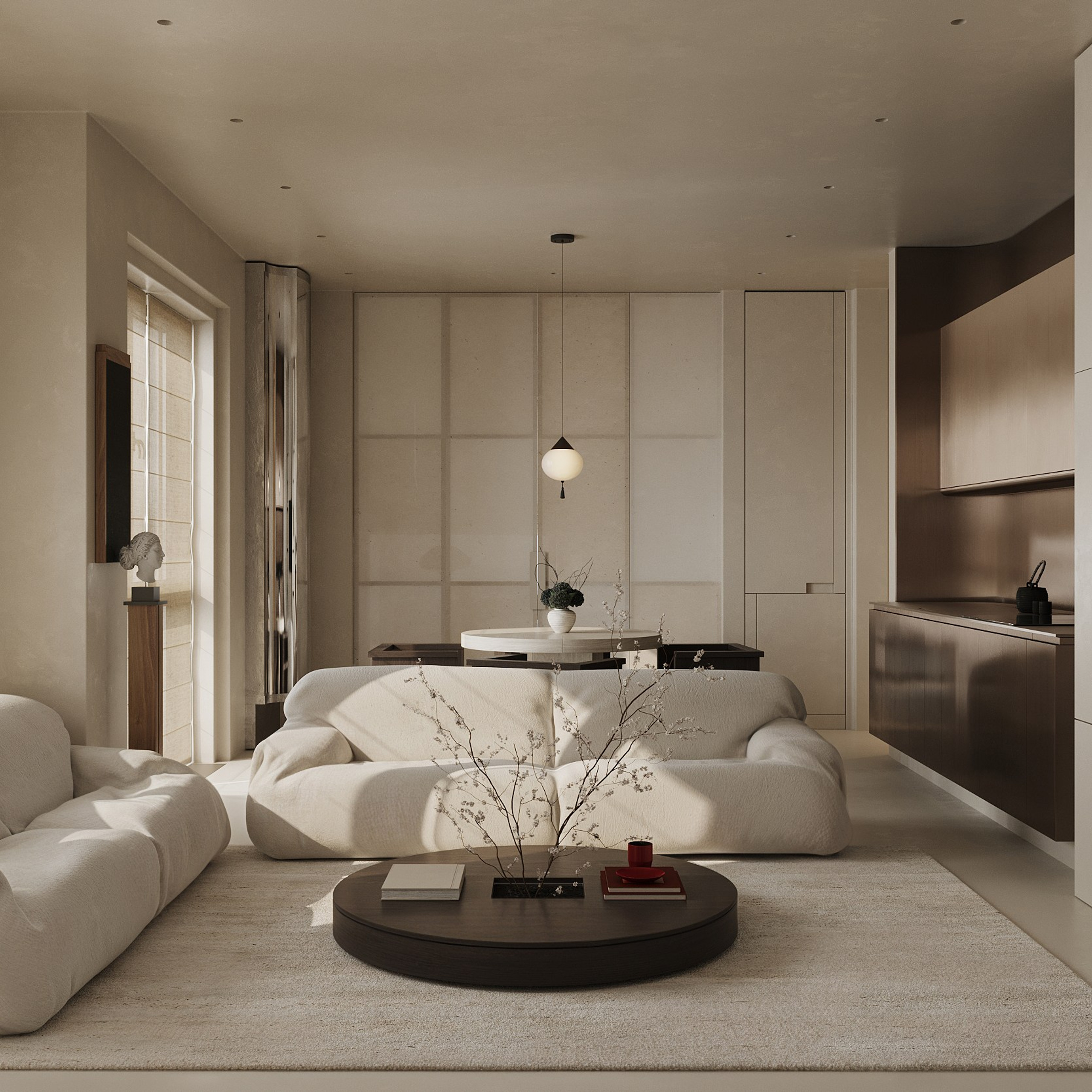 Casa Japandi. Ans.render. Студия архитектурной визуализации