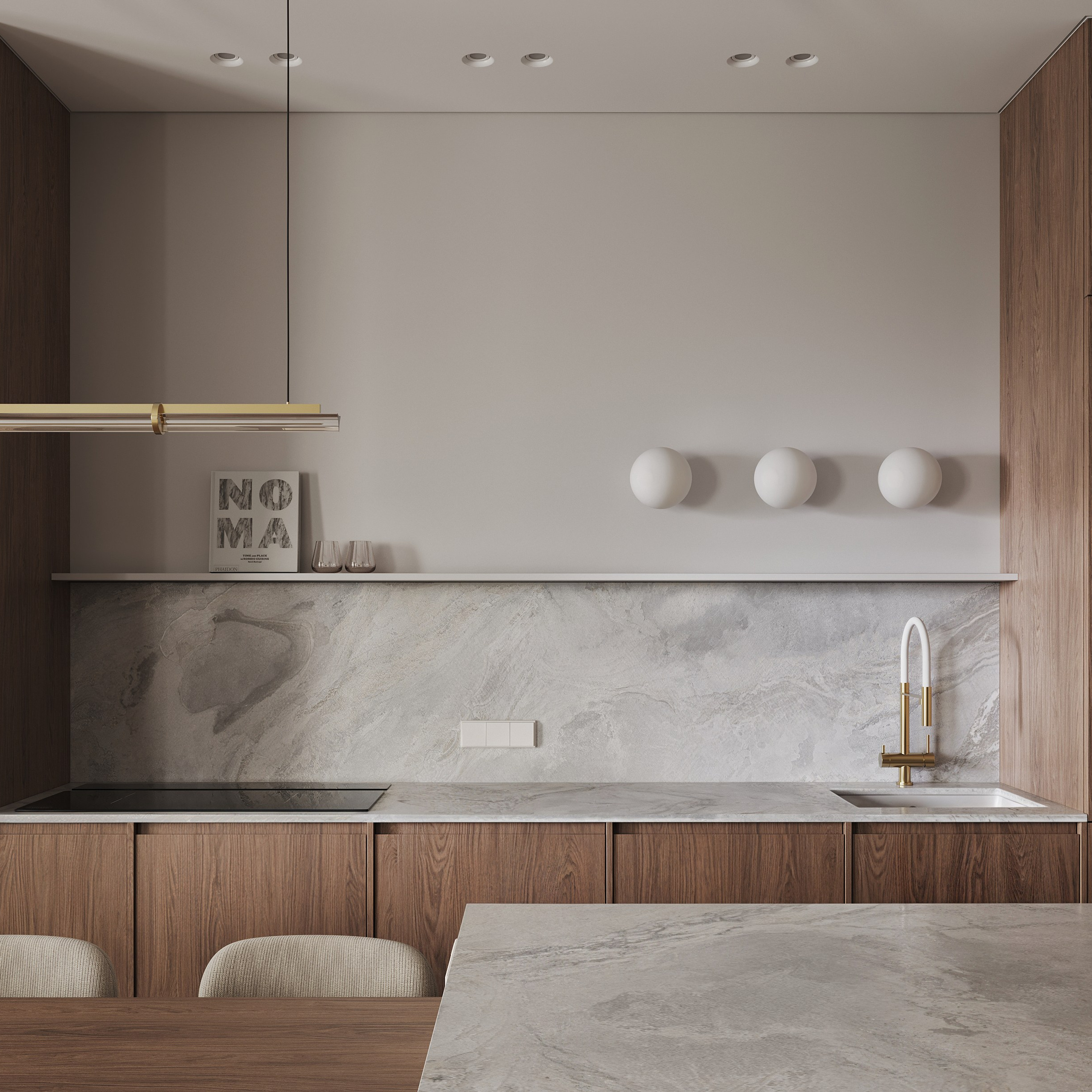 Большая семерка. Ans.render. Architectural visualisation studio