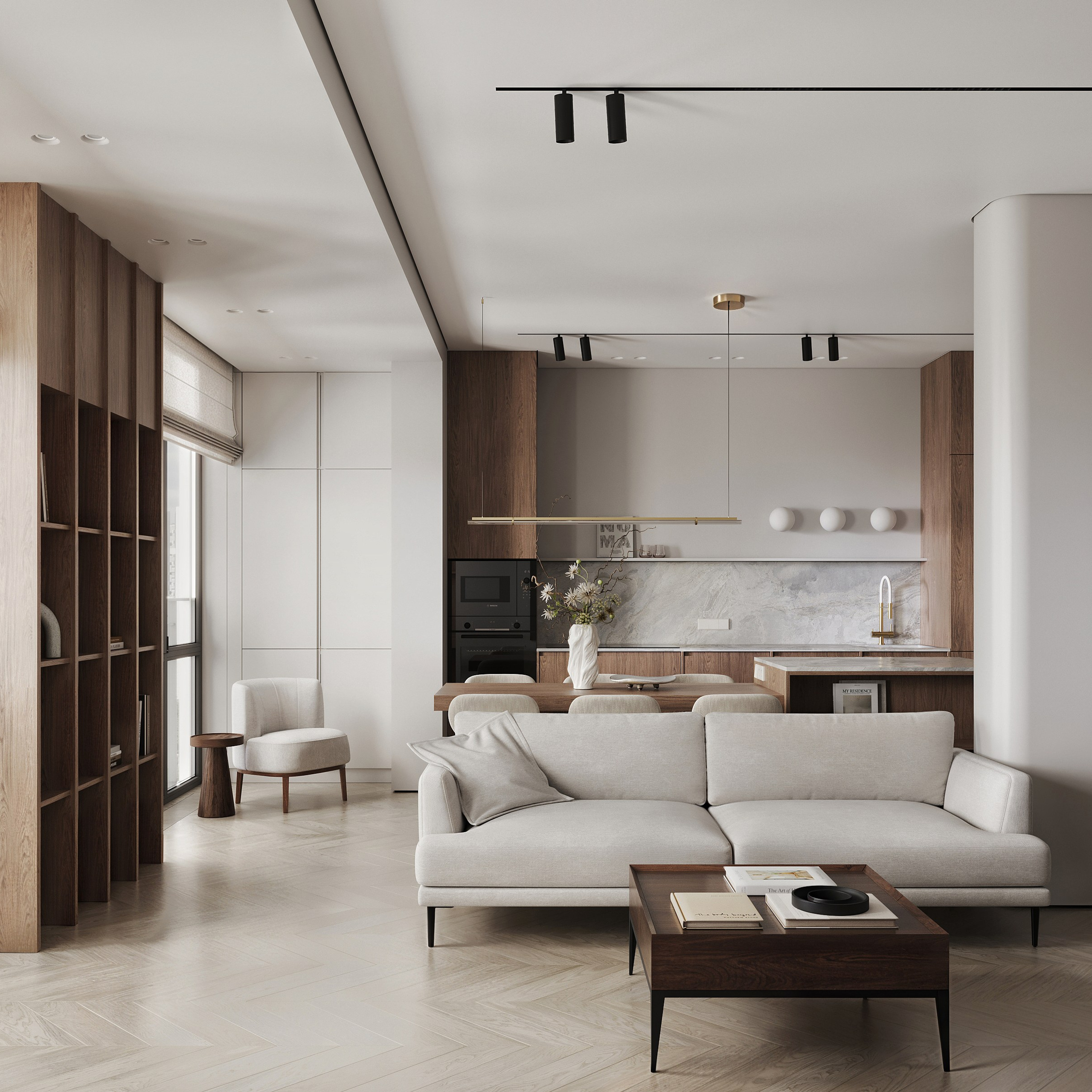 Большая семерка. Ans.render. Architectural visualisation studio
