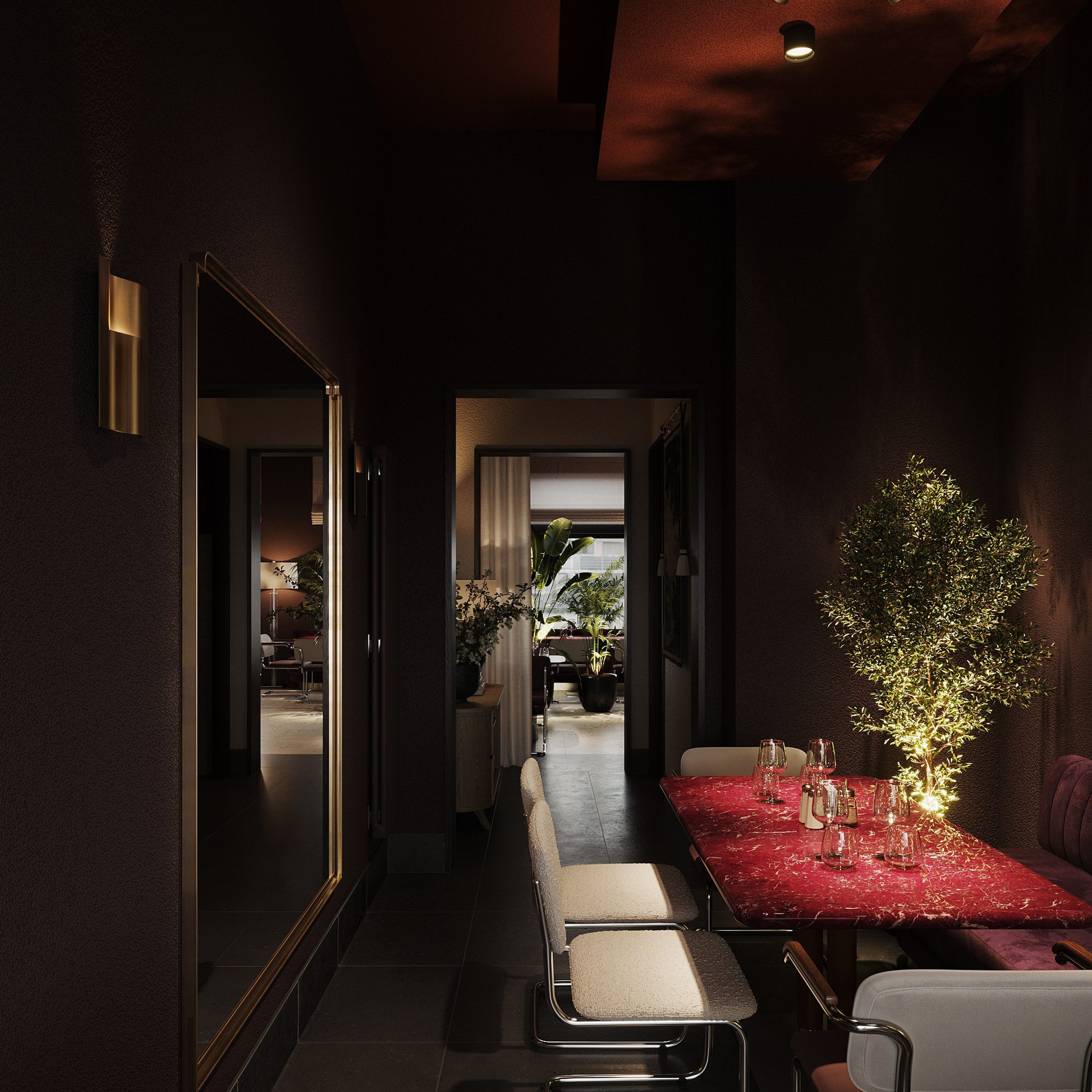 Ресторан Качуко. Ans.render. Студия архитектурной визуализации