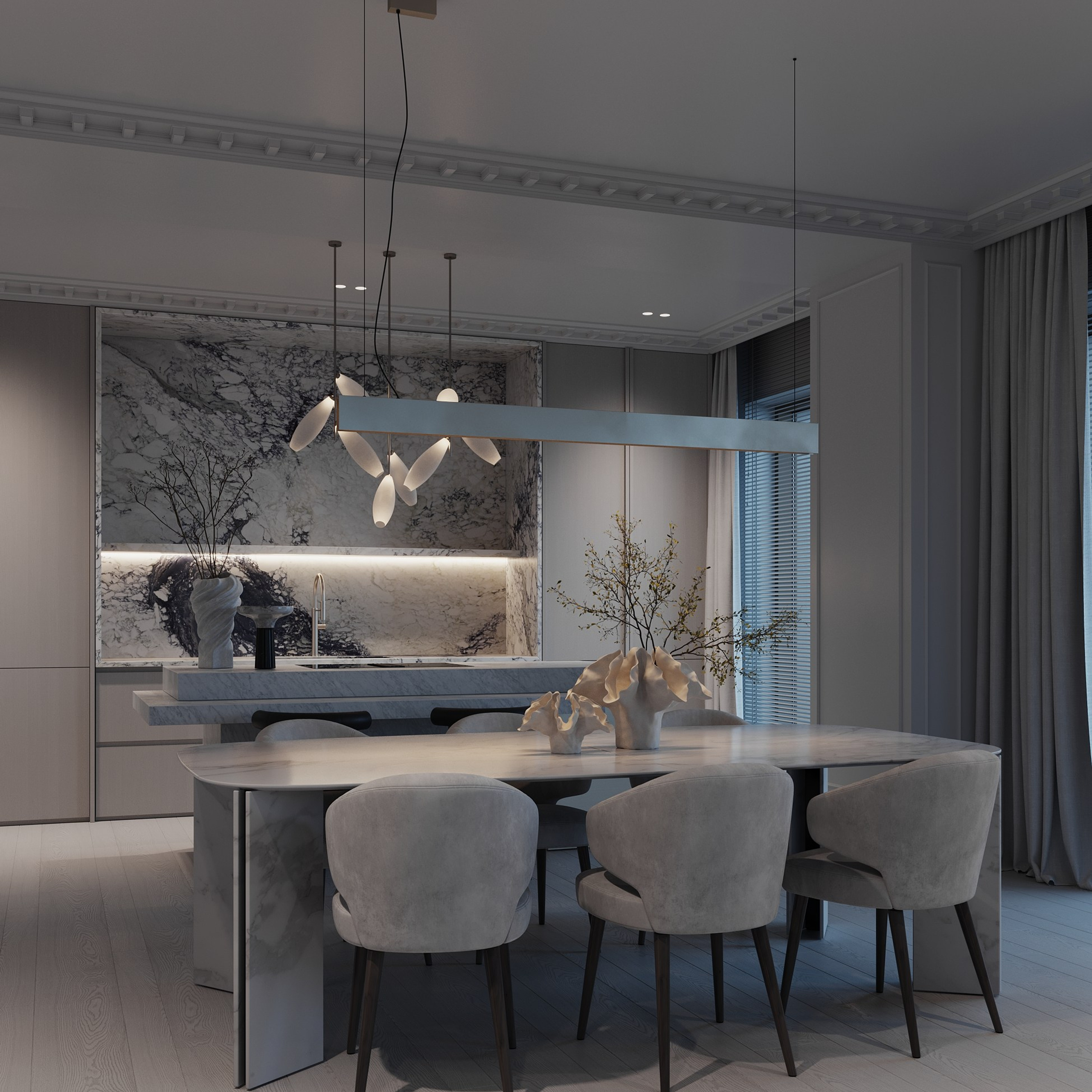 Садовые кварталы QR. Ans.render. Студия архитектурной визуализации