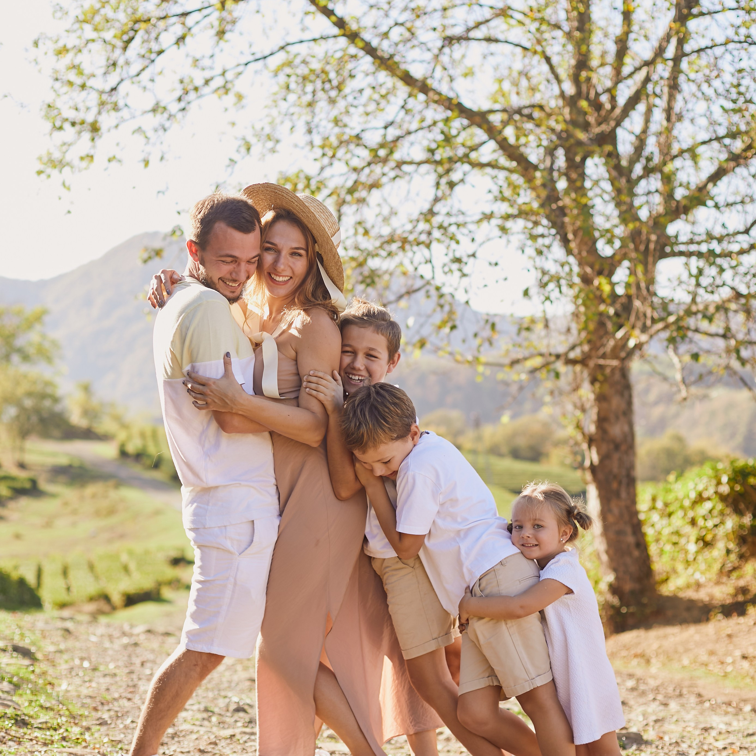 Ольга и ее семья.