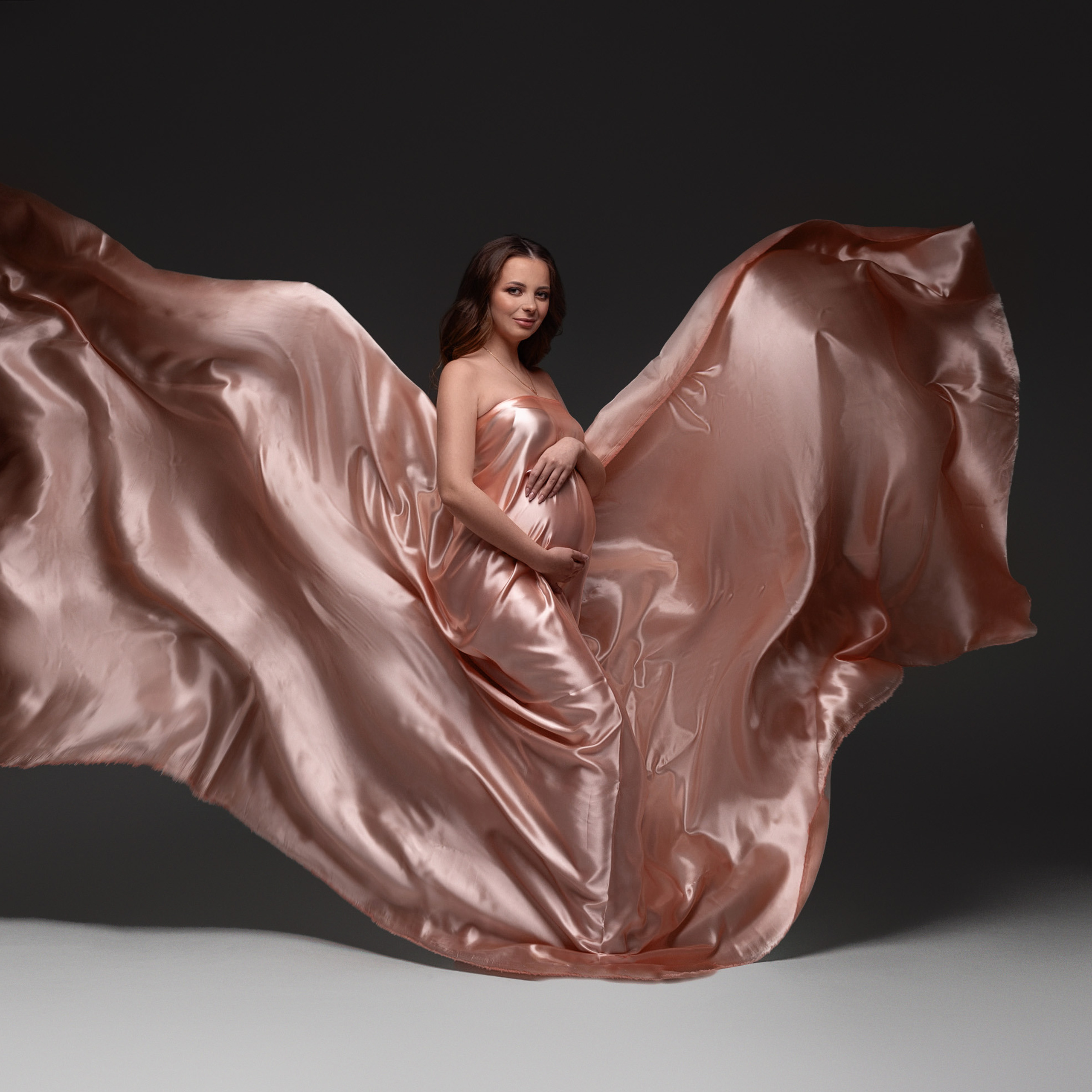 Персиковая ткань