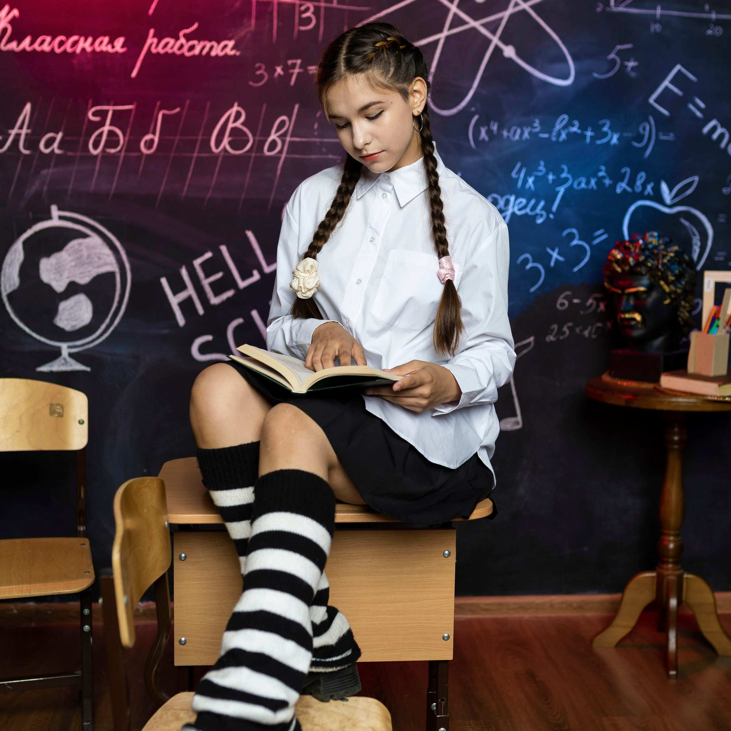 Яркая съемка для школьного альбома. Детский и школьный фотограф Тюмени Наталья Максимова