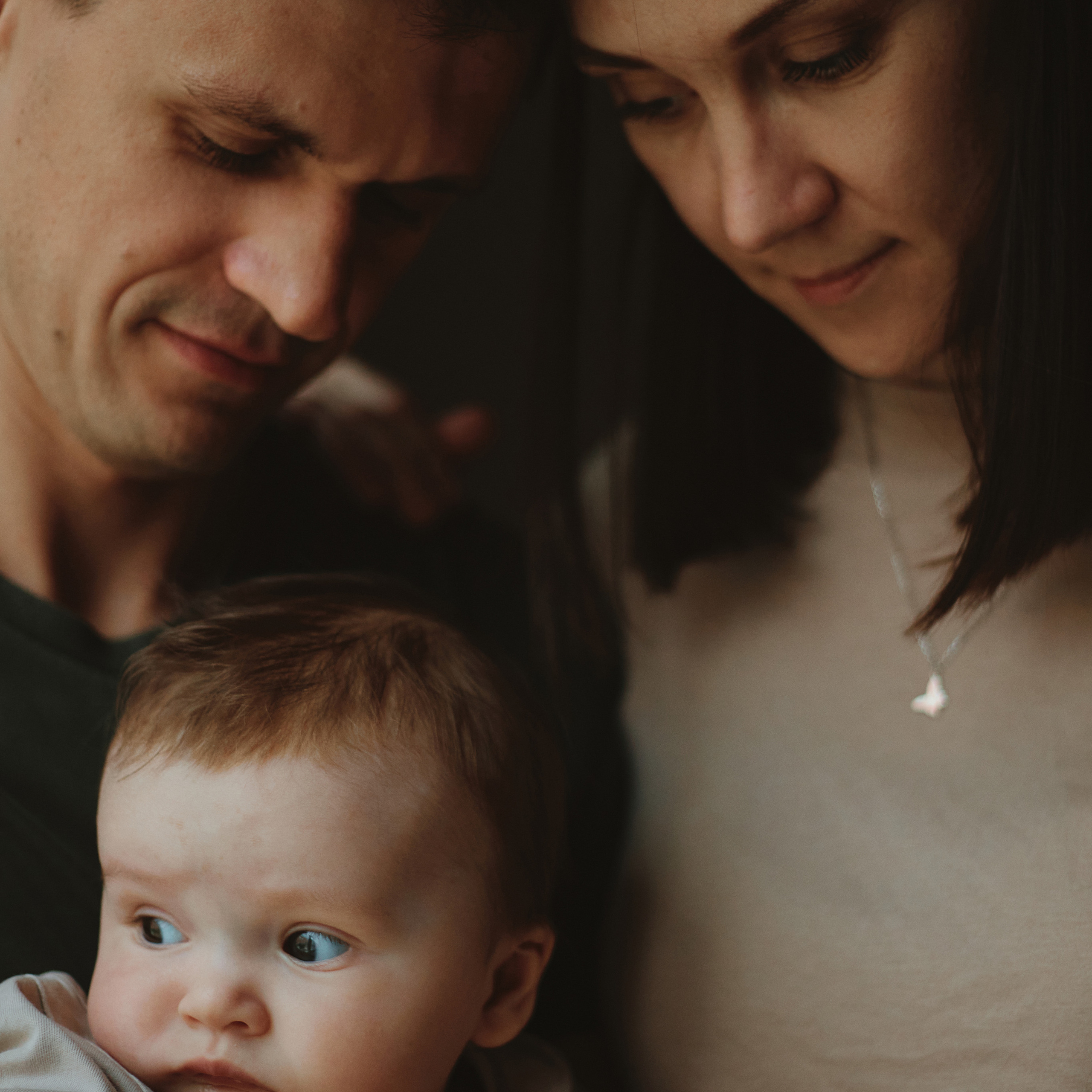 Маленькая Юнна с родителями