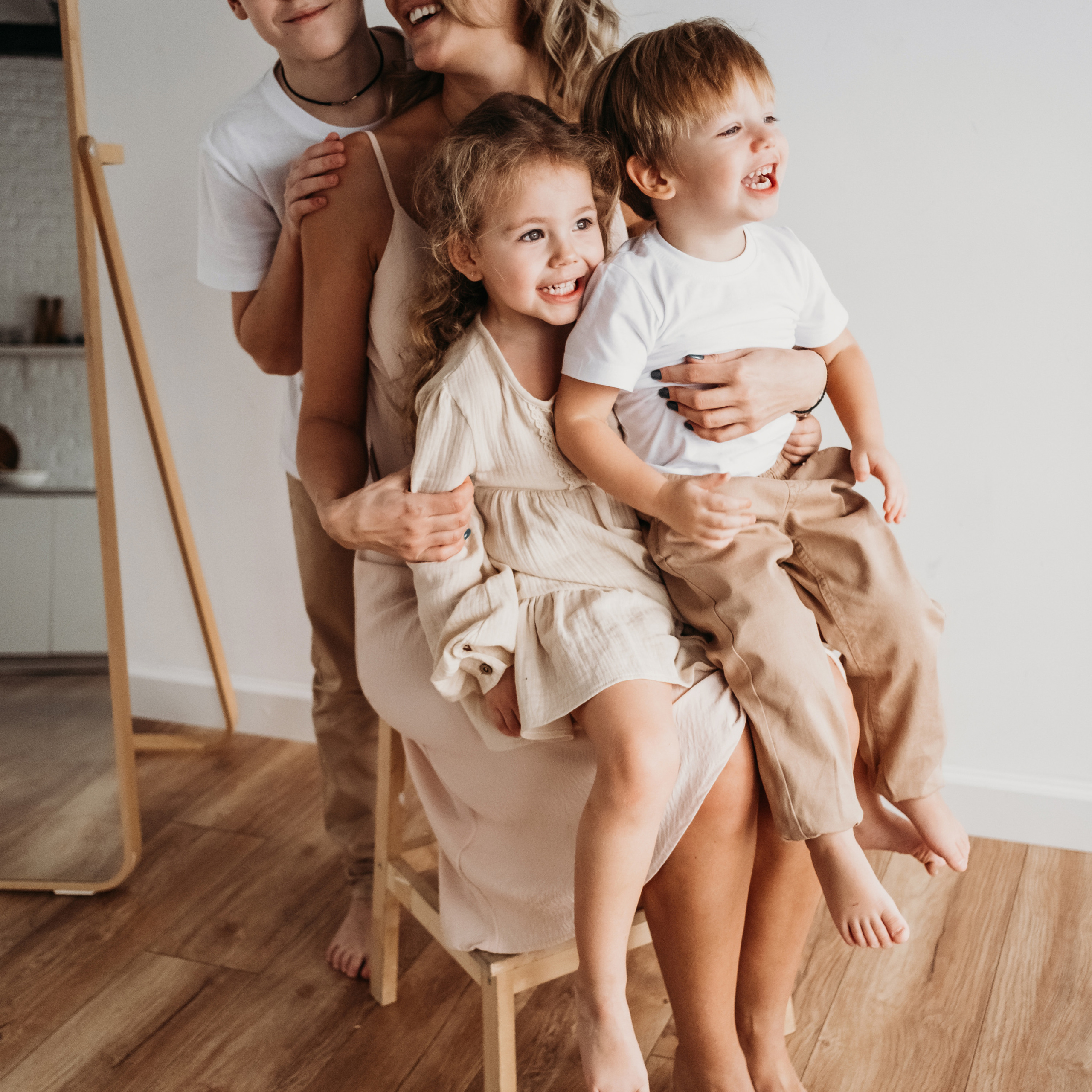 мама и дети фотосессия