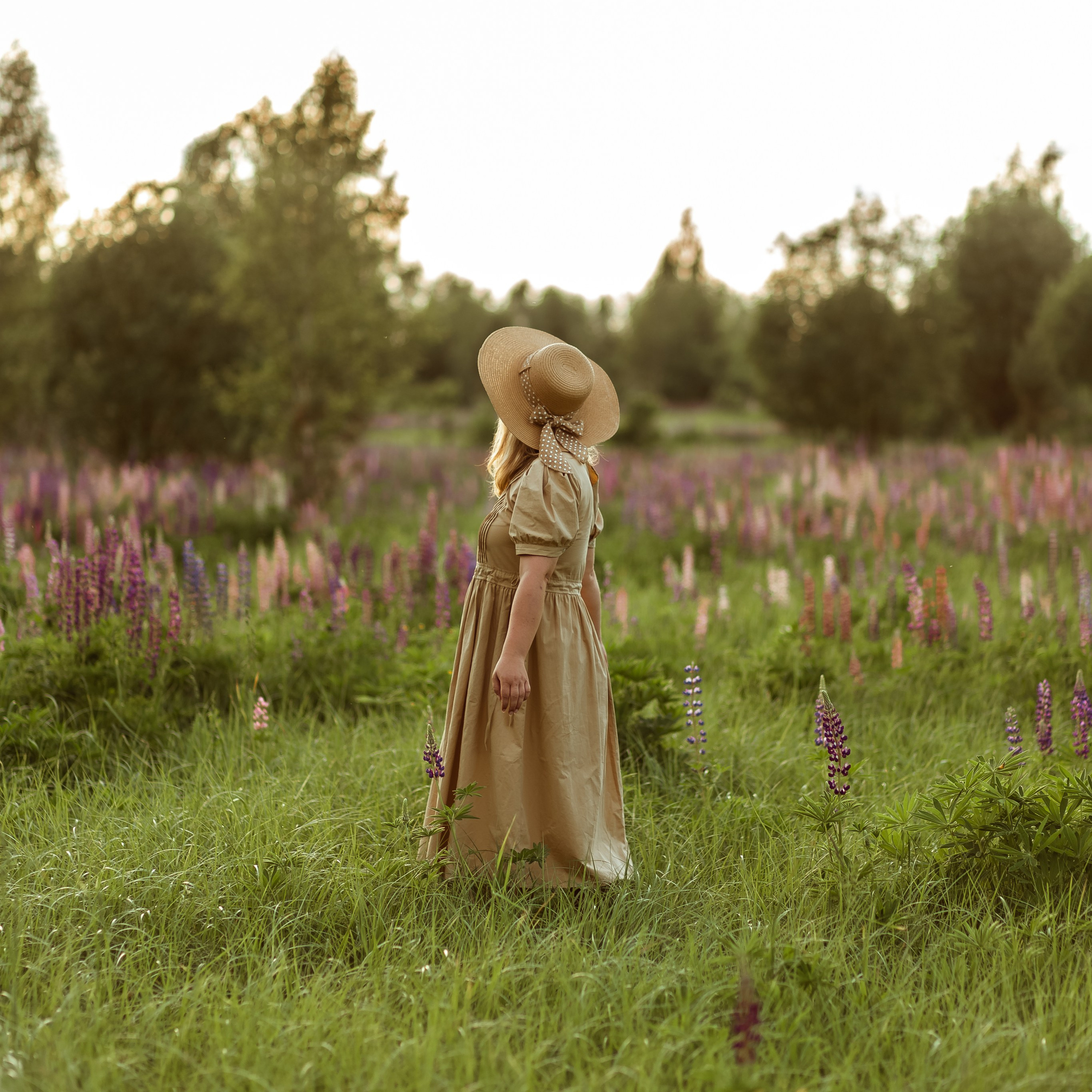 В поле с люпинами). Свадебный и семейный фотограф Можга-Ижевск Ксения Романова