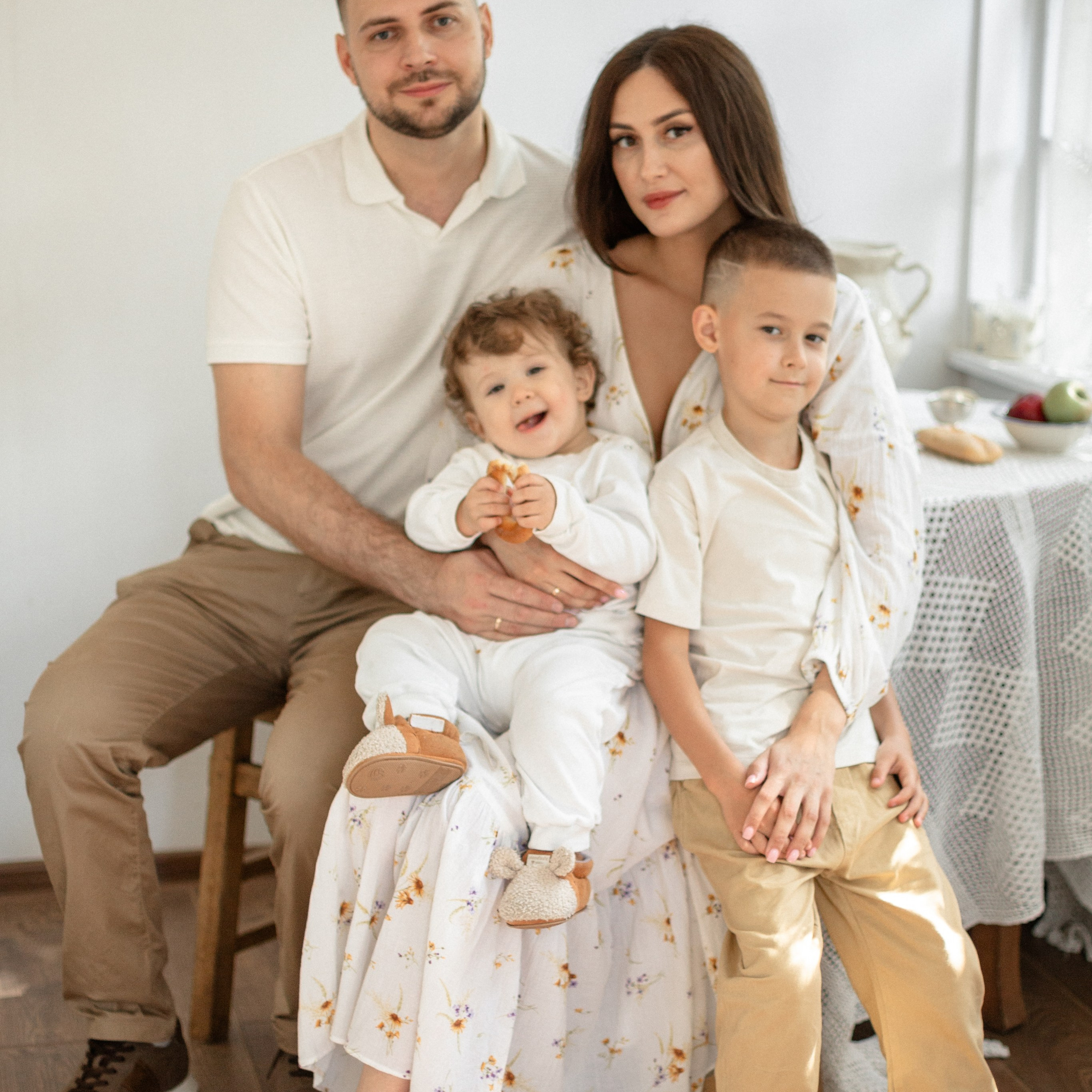 Сергей, Полина, Никита и Тимофей. Семейный и детский фотограф в Москве Анастасия Брагина