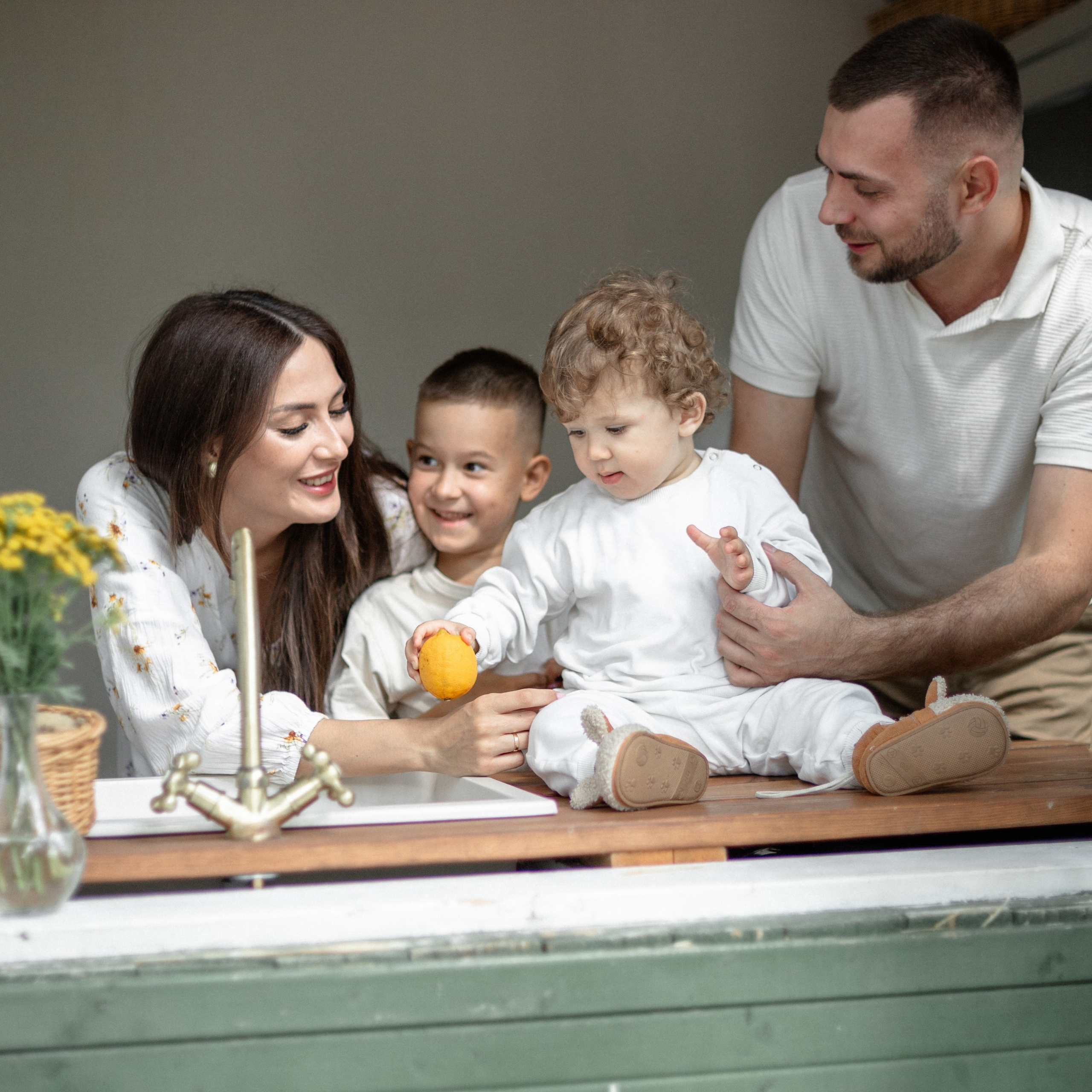 Сергей, Полина, Никита и Тимофей. Семейный и детский фотограф в Москве Анастасия Брагина