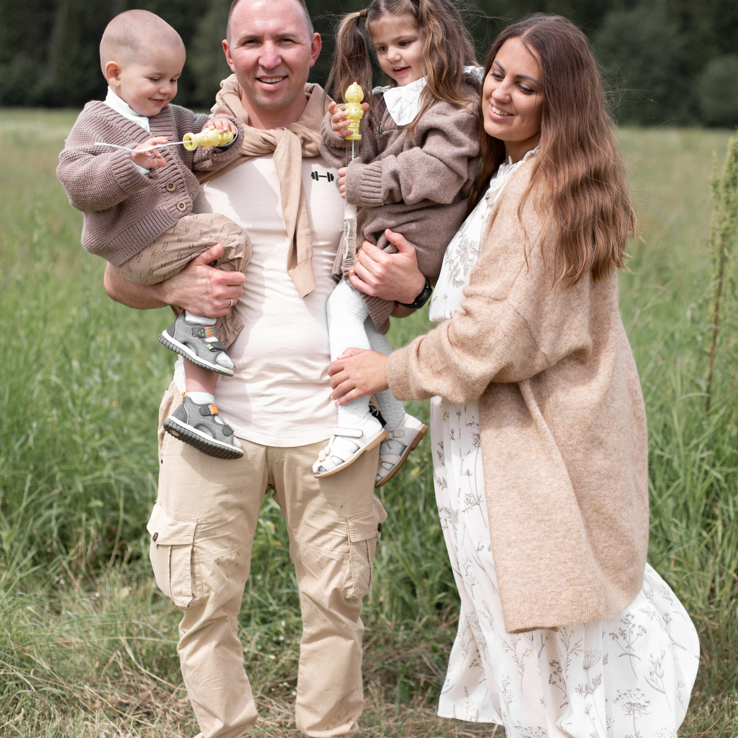 Ольга, Федор, Ксюша и Дима. Семейный и детский фотограф в Москве Анастасия Брагина