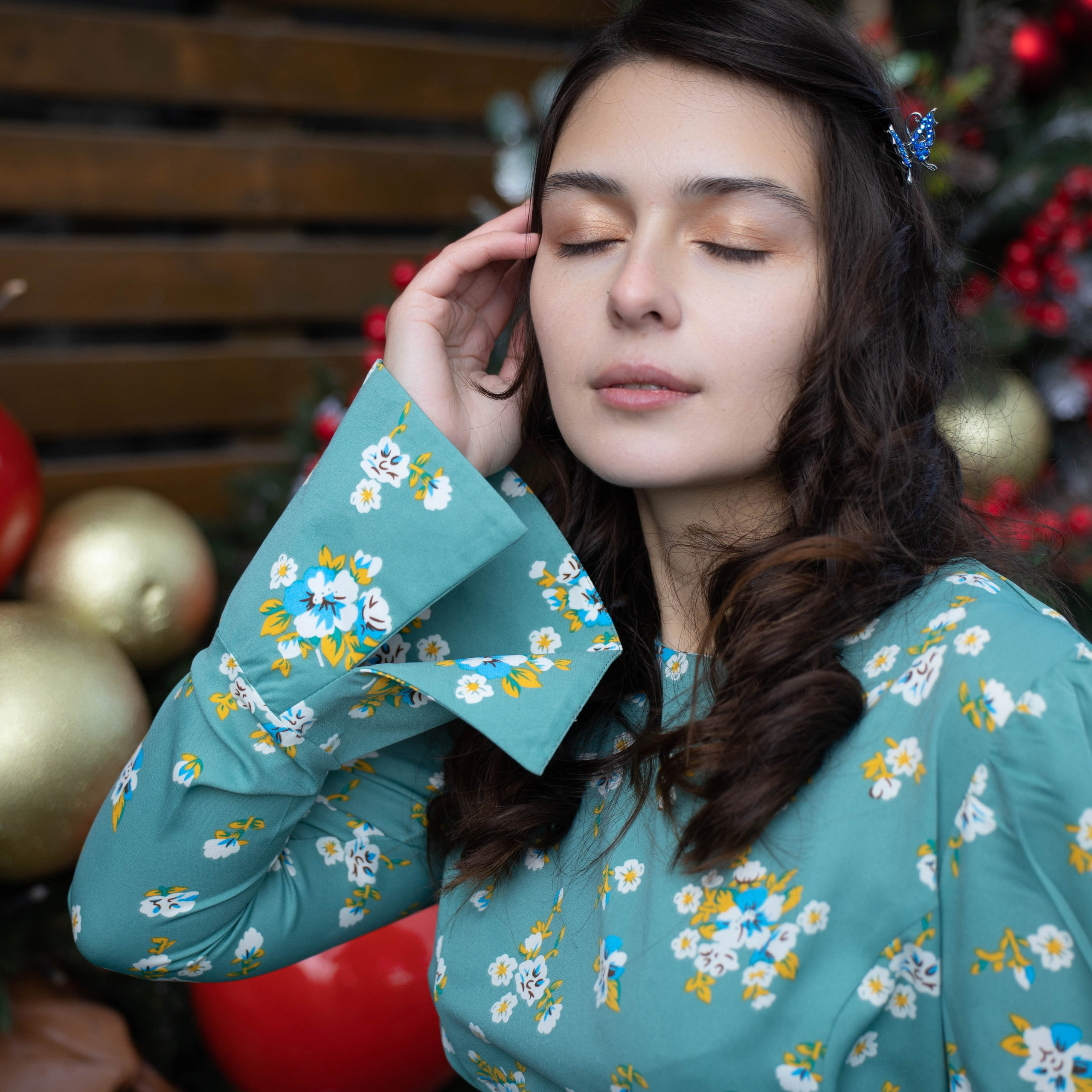 Фотосессия семейная «Новогодний букет»