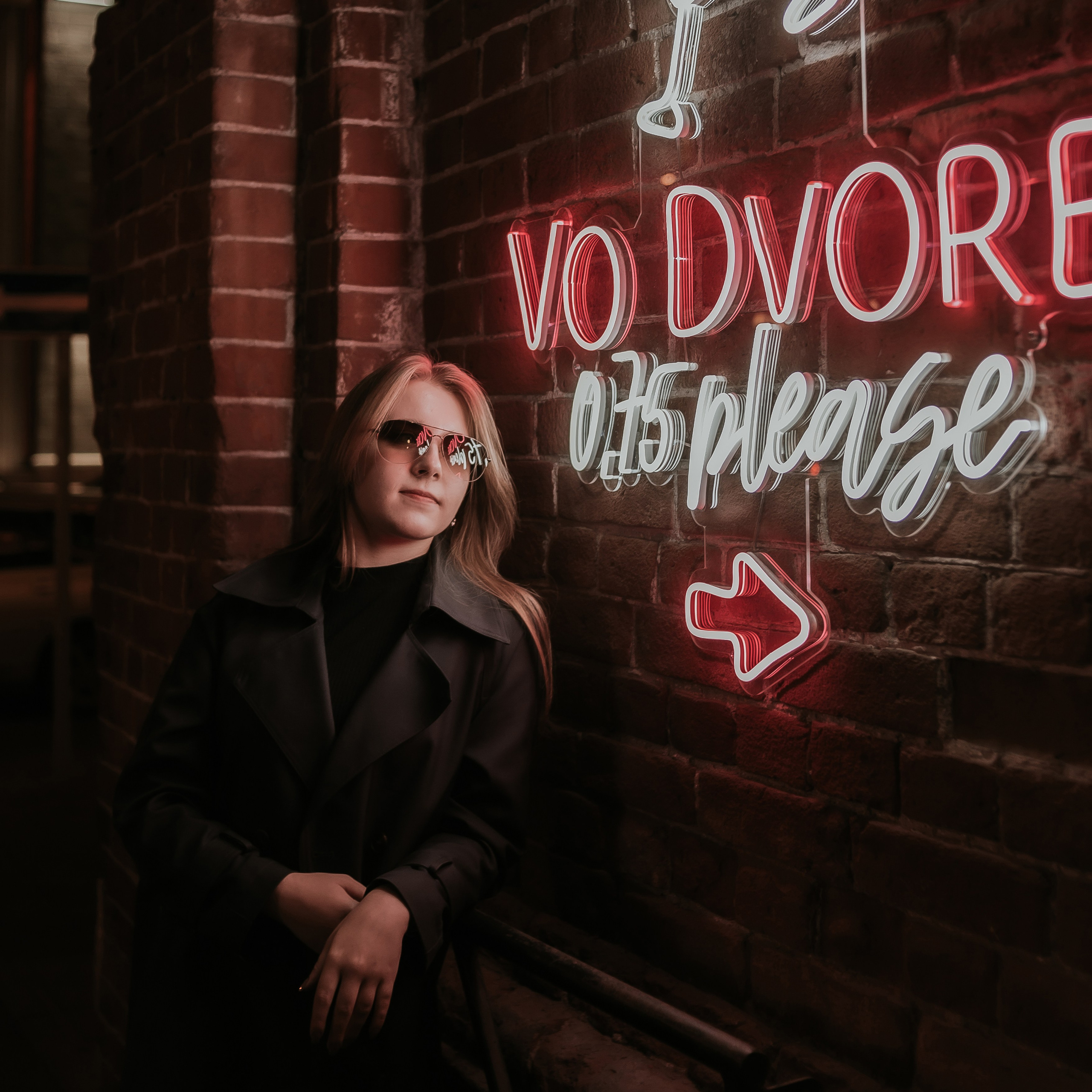 Ангелина. Ночная съёмка