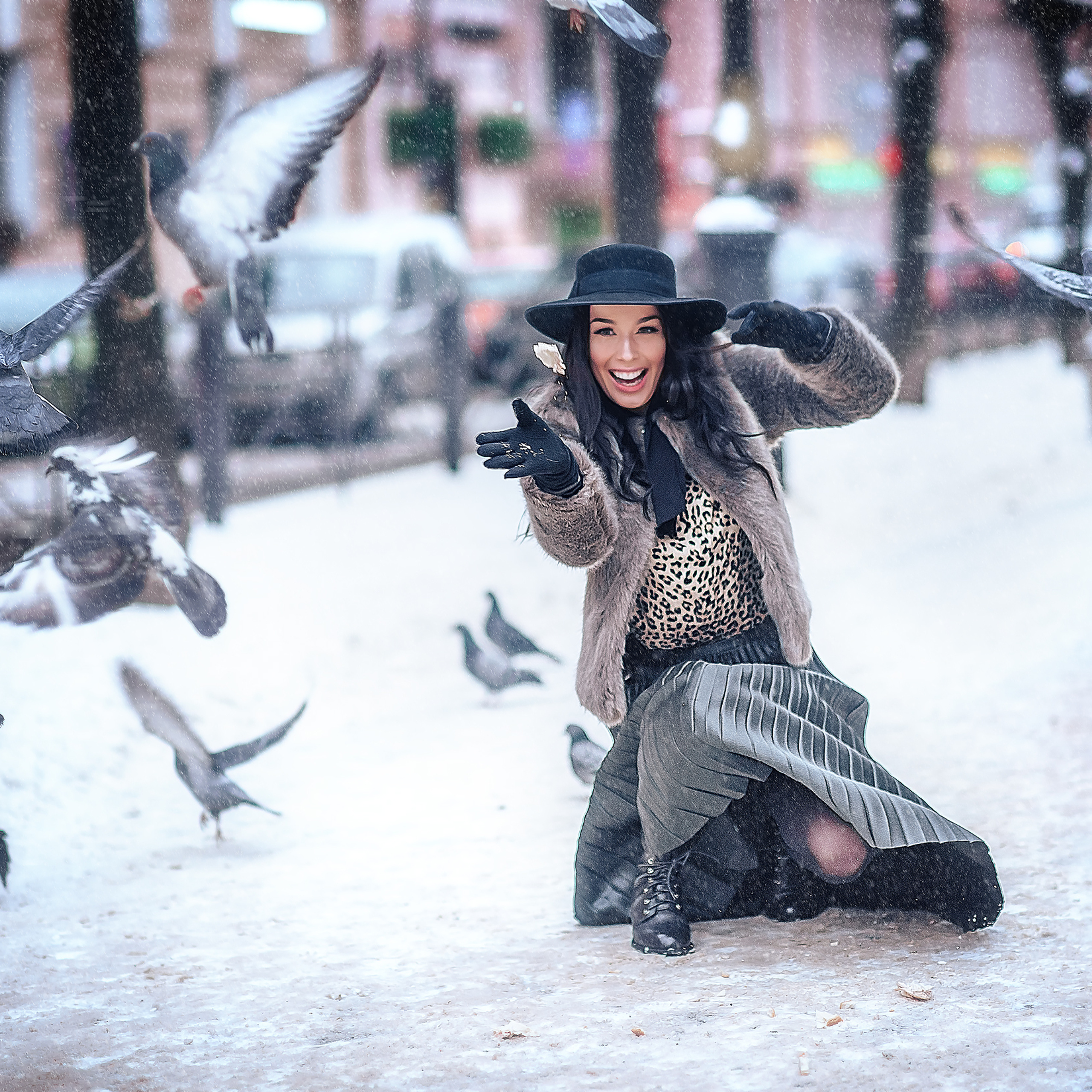 Вита и Сергей (прогулка зима). Фотограф в Санкт-Петербурге Наталья Прядильщикова