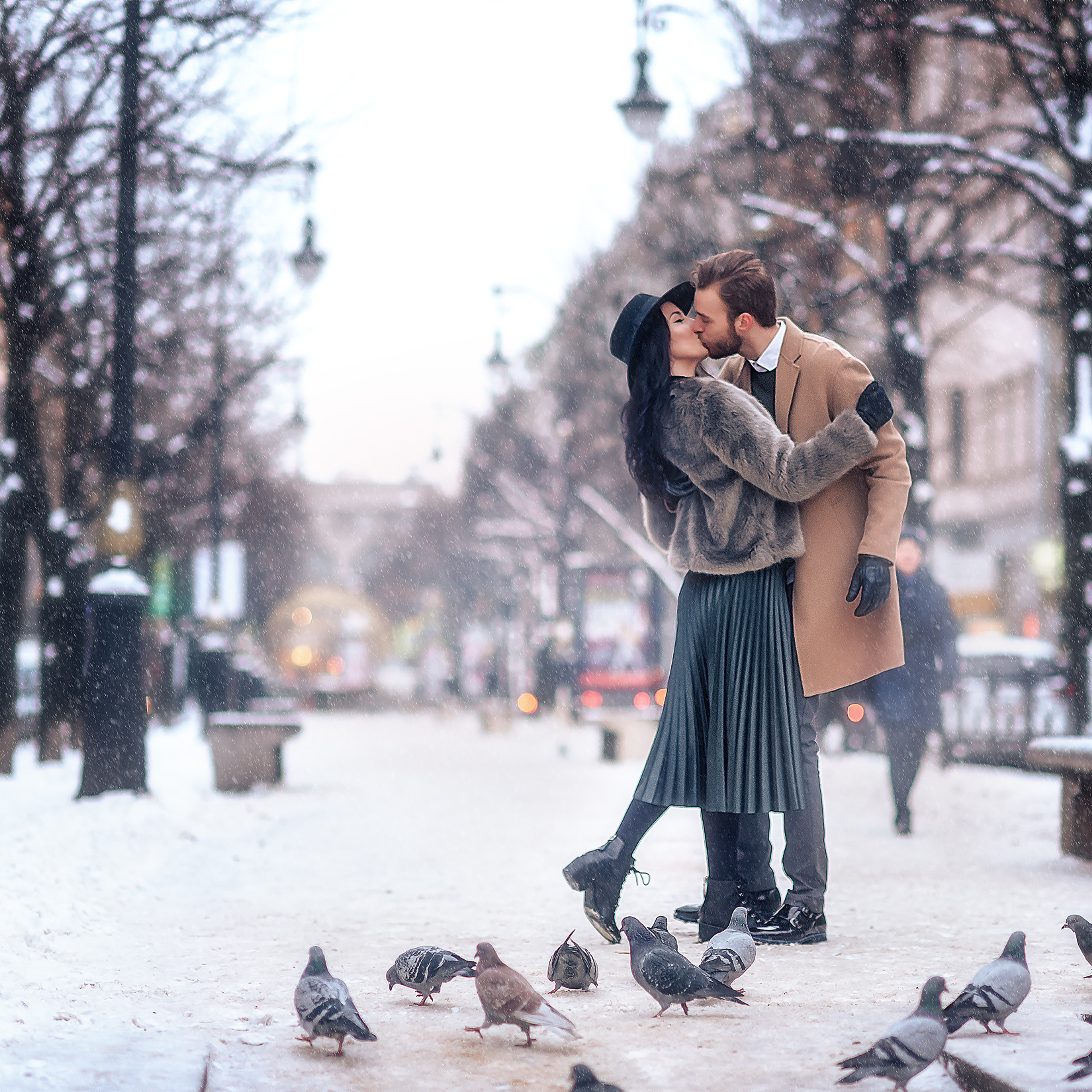 Вита и Сергей (прогулка зима). Фотограф в Санкт-Петербурге Наталья Прядильщикова