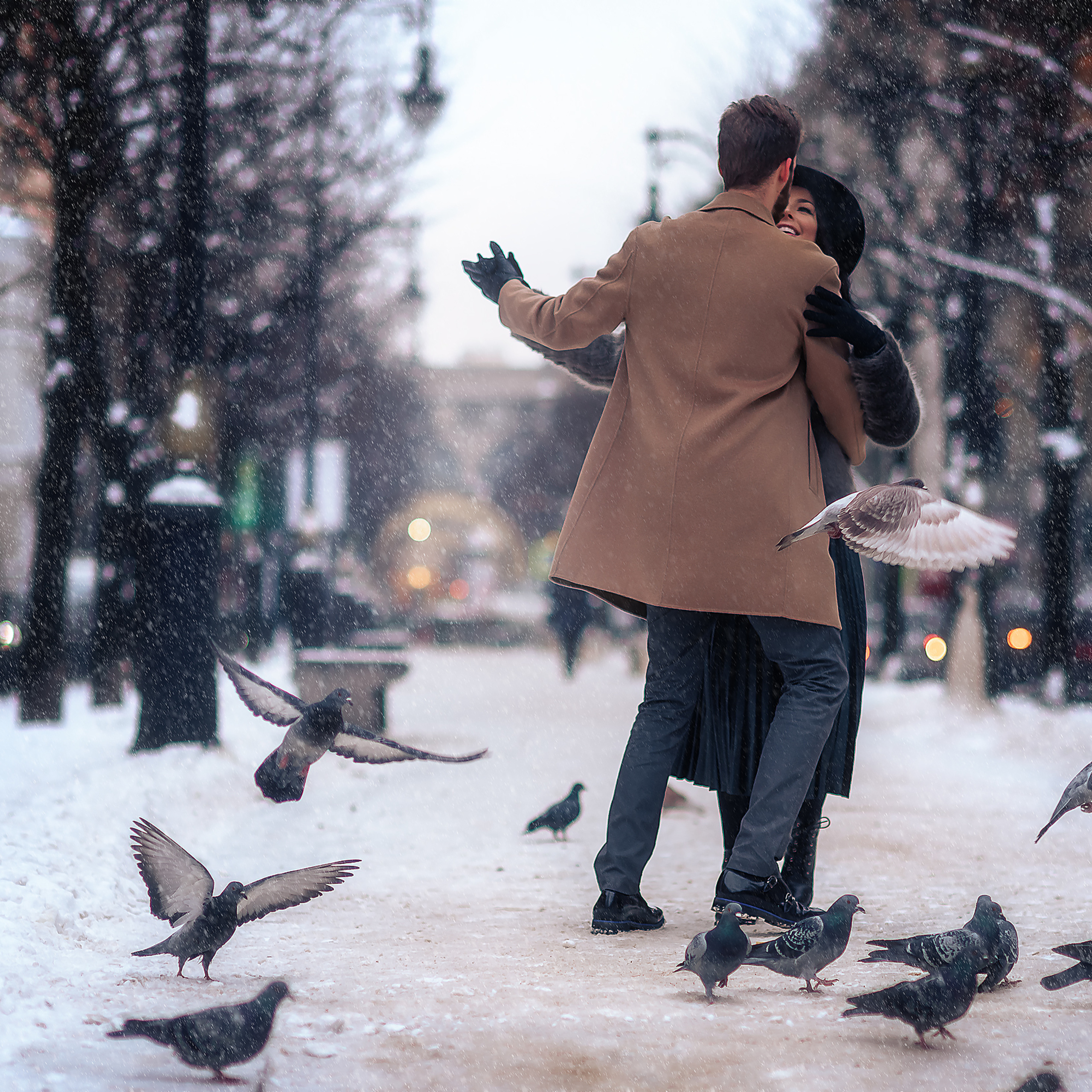 Вита и Сергей (прогулка зима). Фотограф в Санкт-Петербурге Наталья Прядильщикова