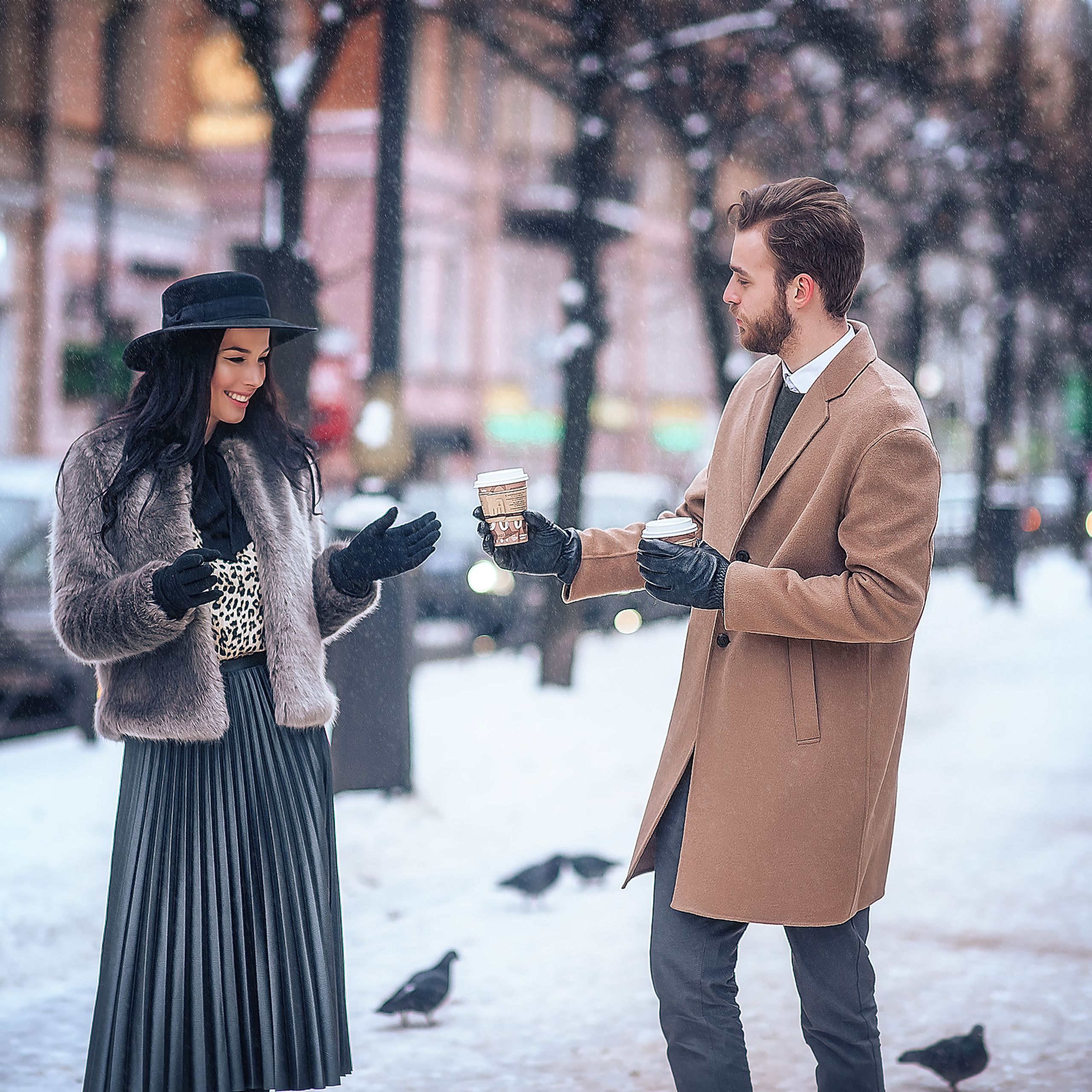 Вита и Сергей (прогулка зима). Фотограф в Санкт-Петербурге Наталья Прядильщикова