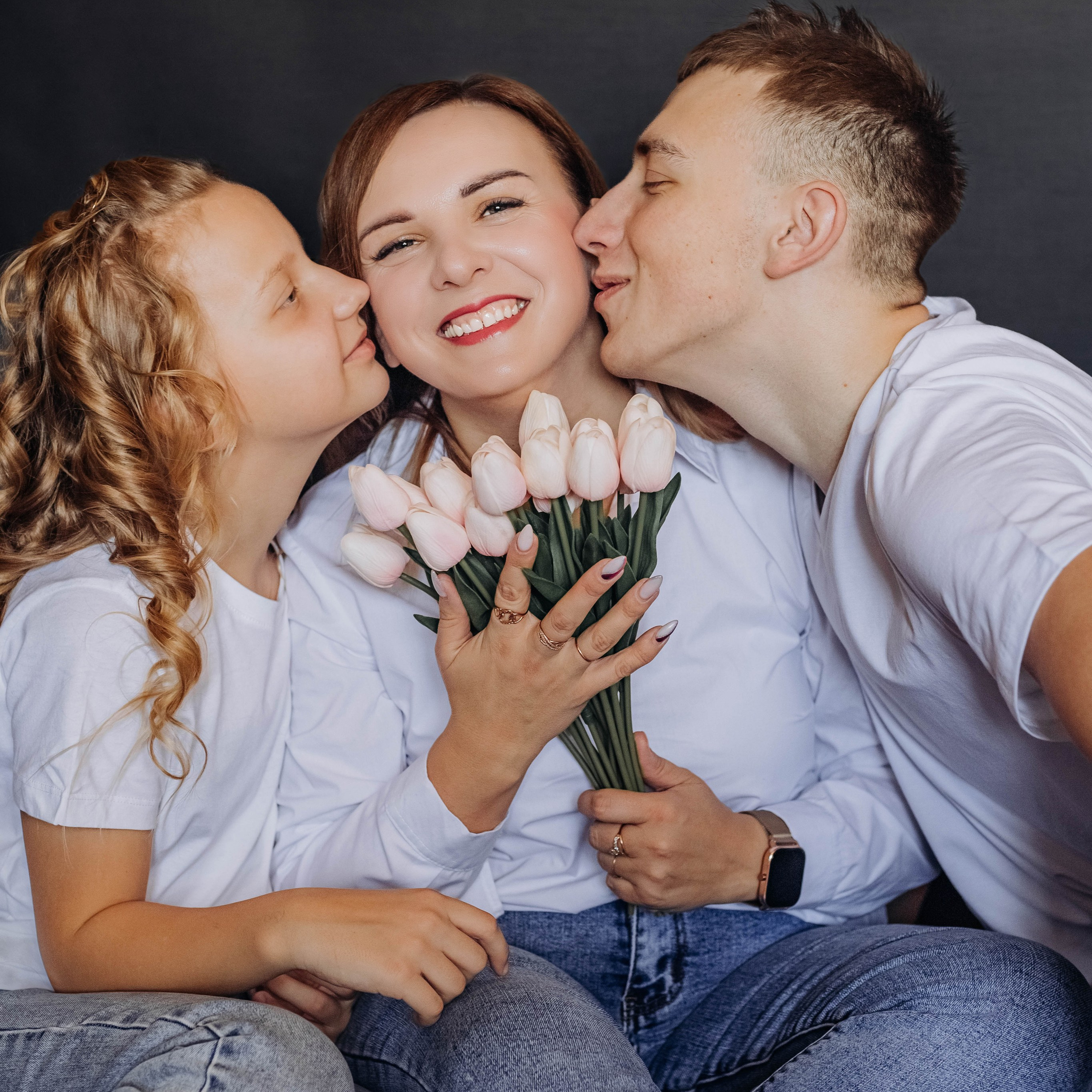 Ирина с семьей