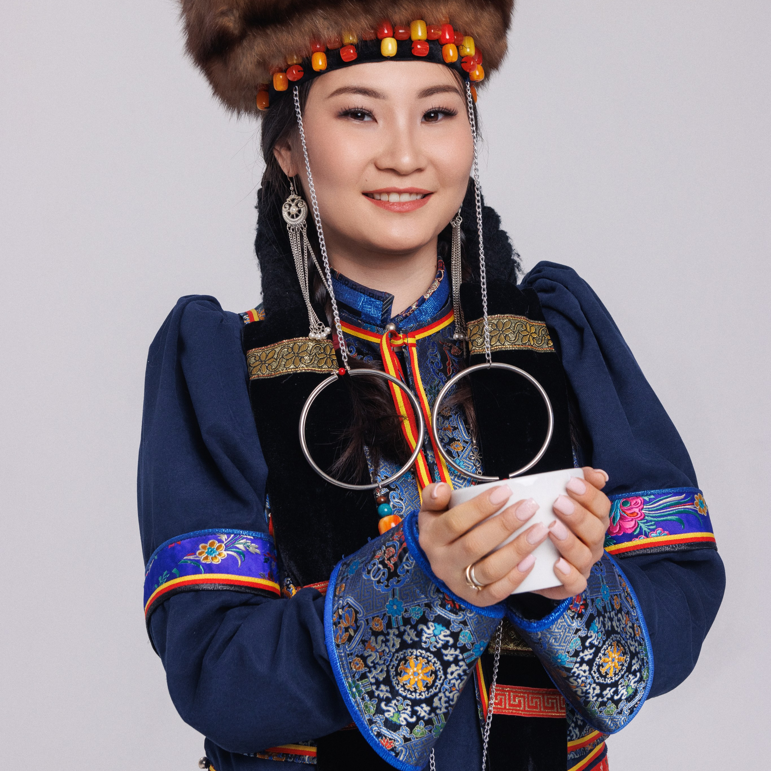 В национальном костюме