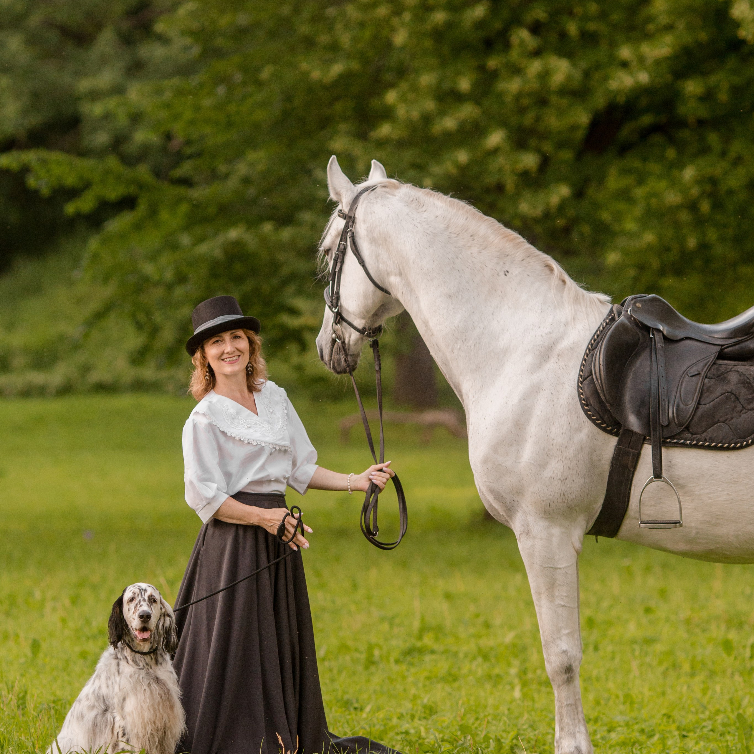 Татьяна, Верфь и сеттер Даша