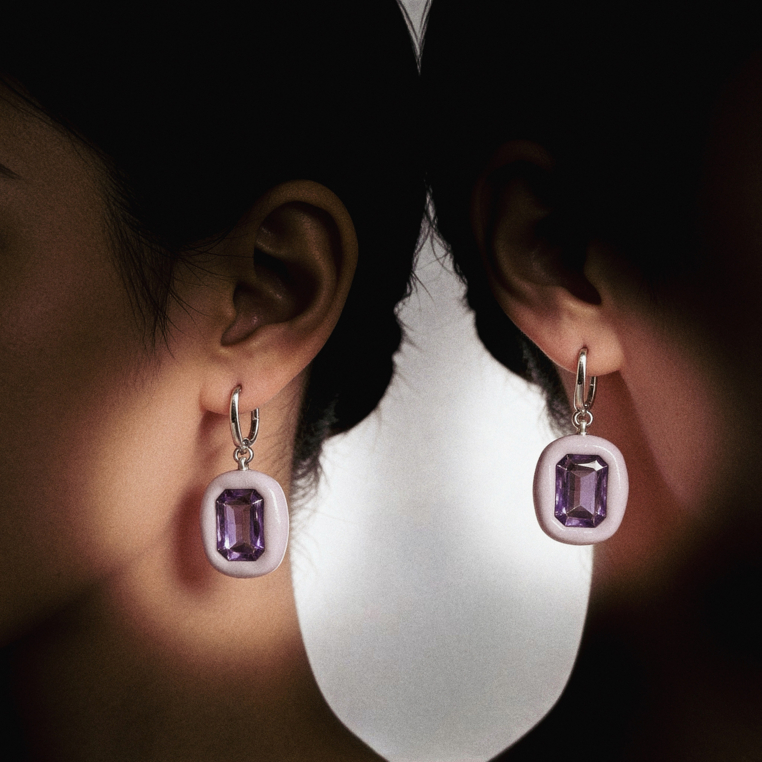 Серьги ФИАЛКА. Bloom Bubbles