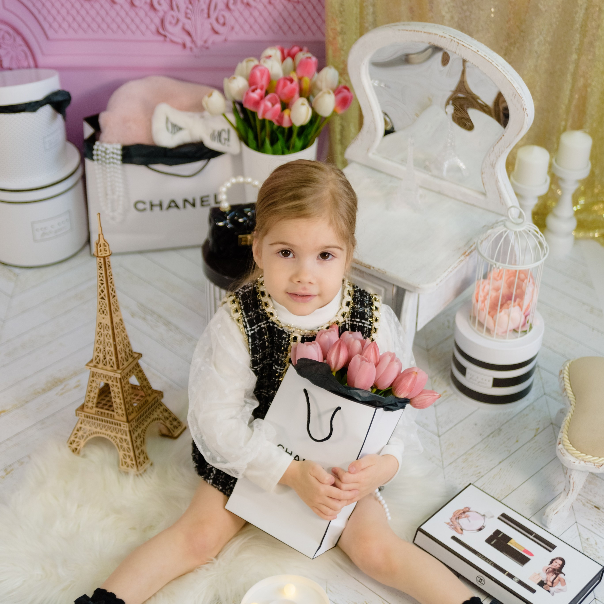 Детская фотосессия «Париж» Полина