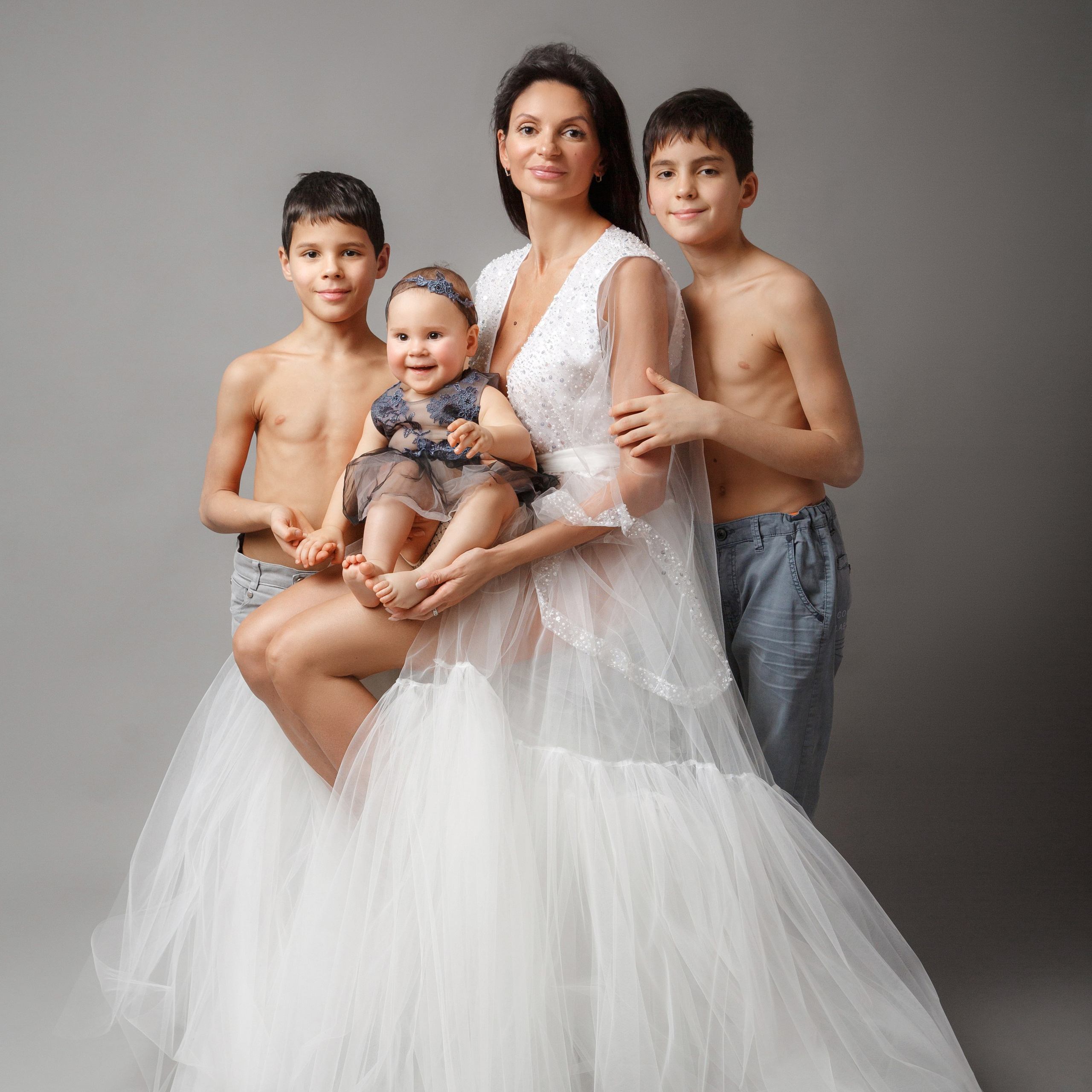 Семейная на фонах