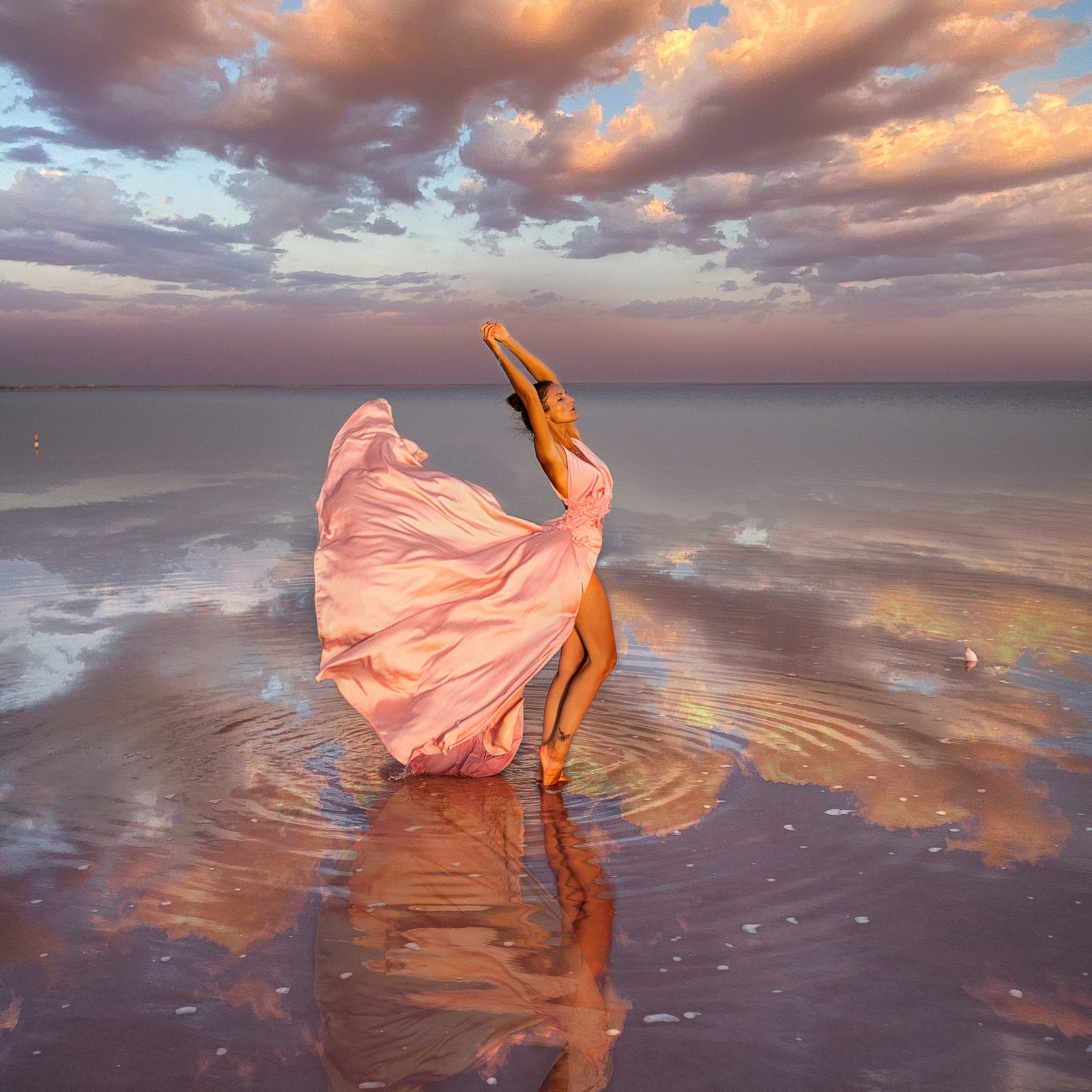 Розовое озеро Сасык-Сиваш (Евпатория)