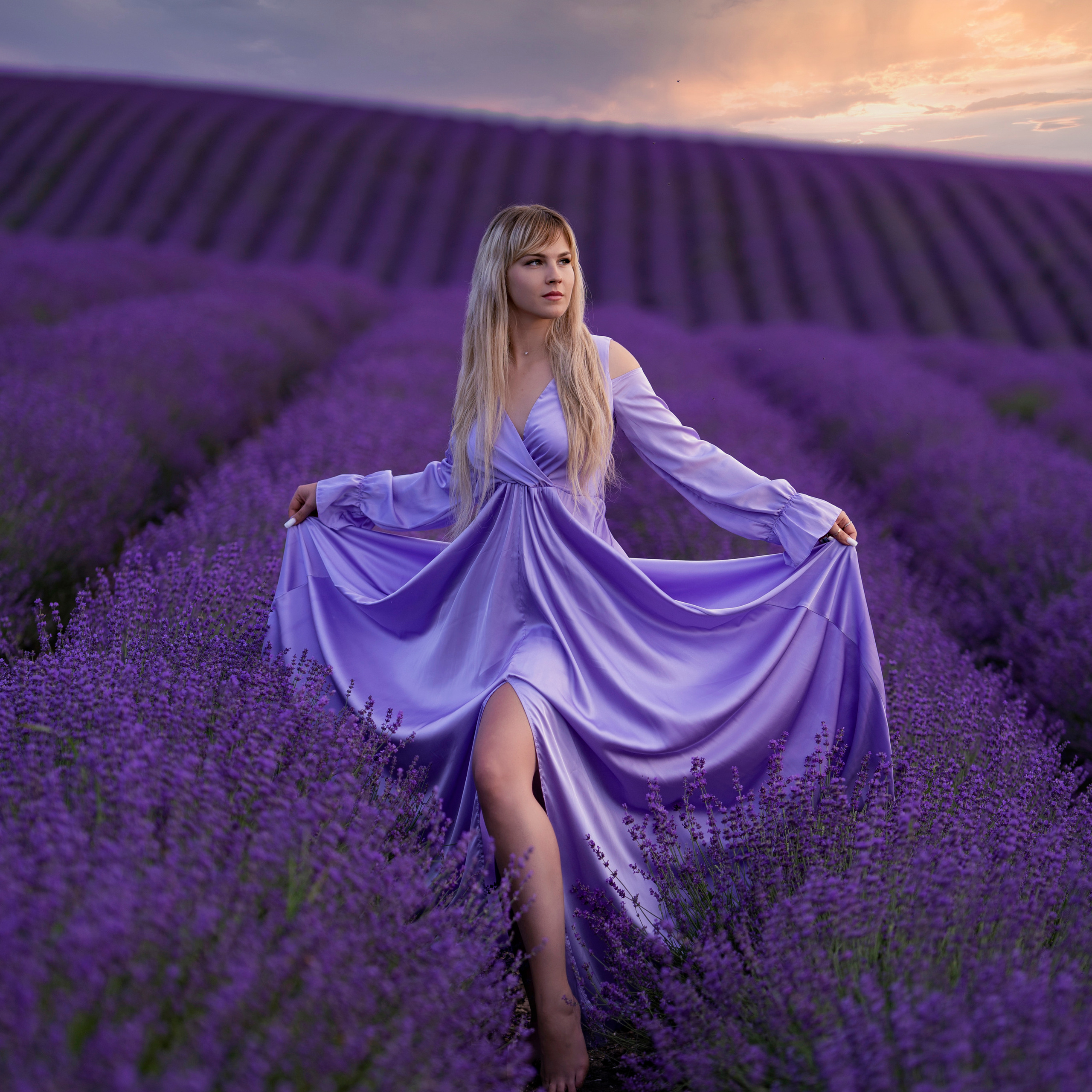 Лавандовое/голубое (S-M)