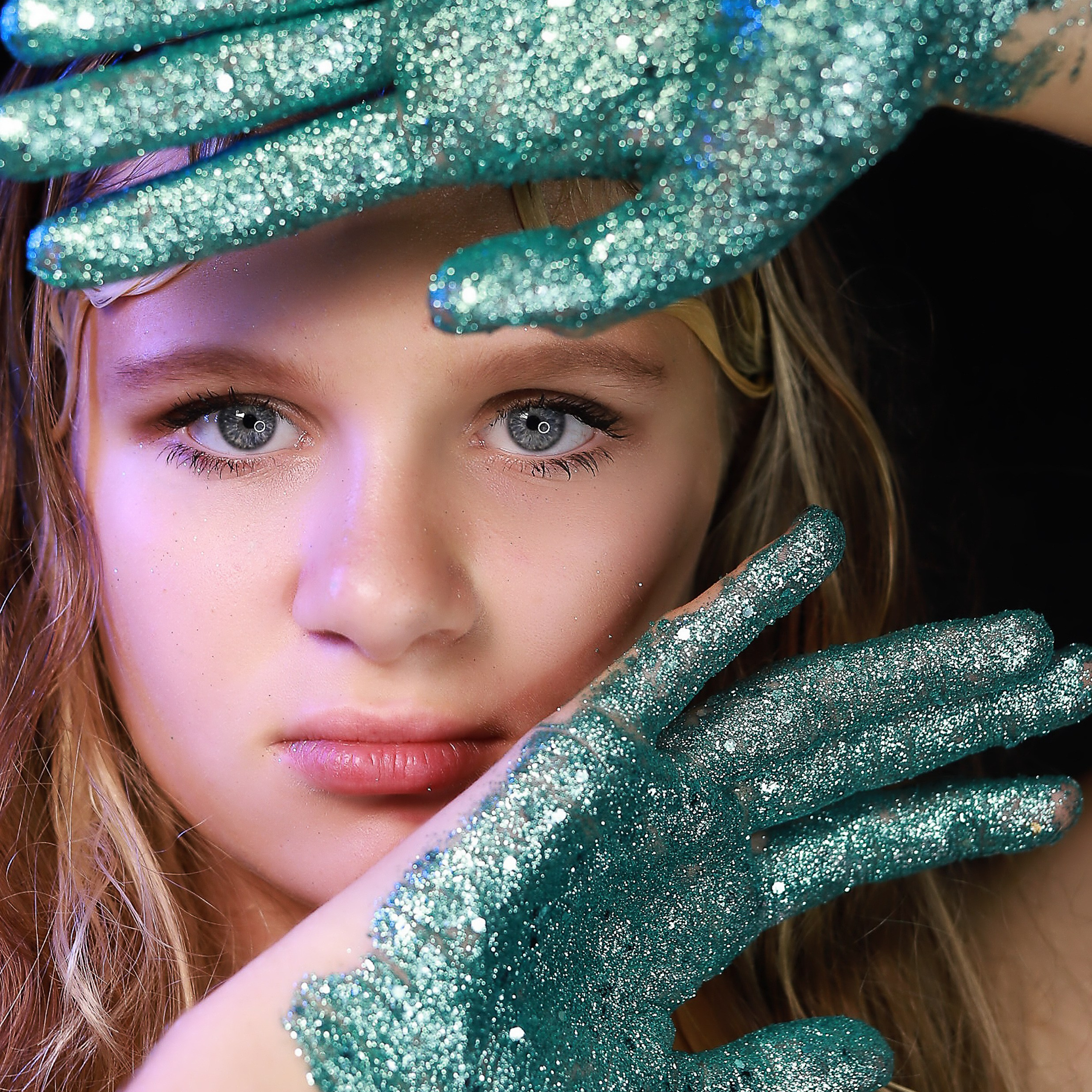 Портреты с глитер