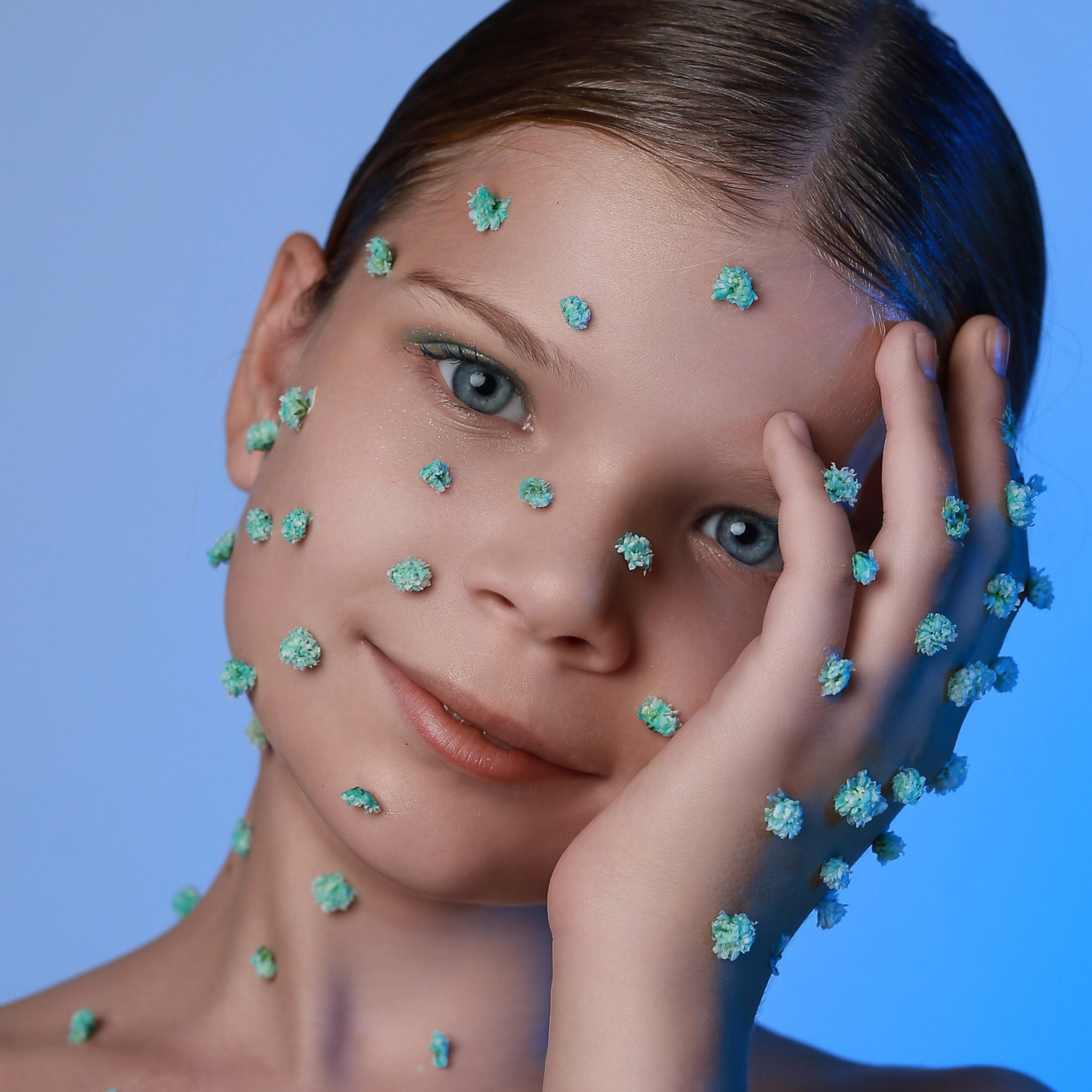 Портреты с цветами