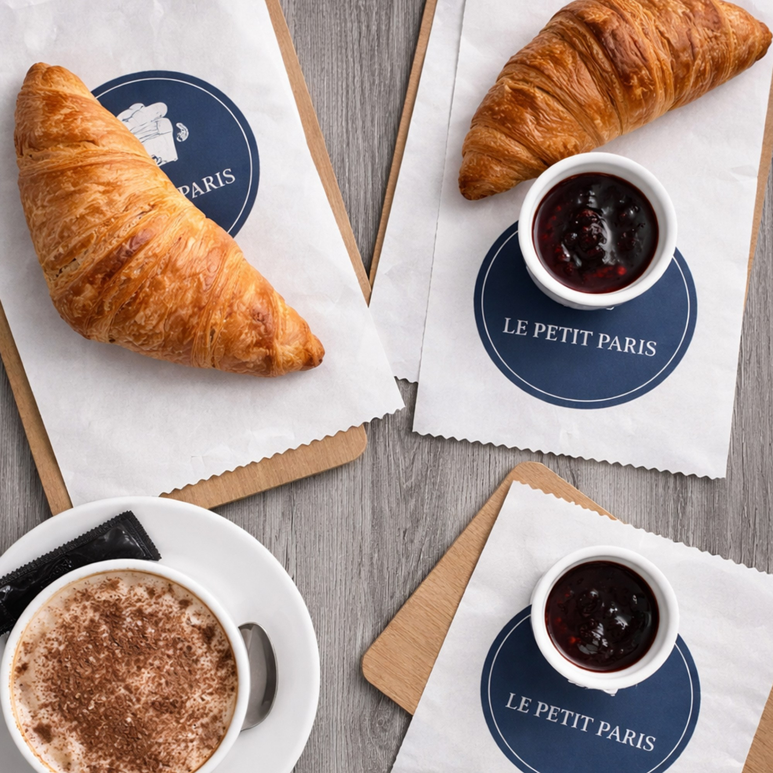 LE PETIT PARIS. Айдентика кафе